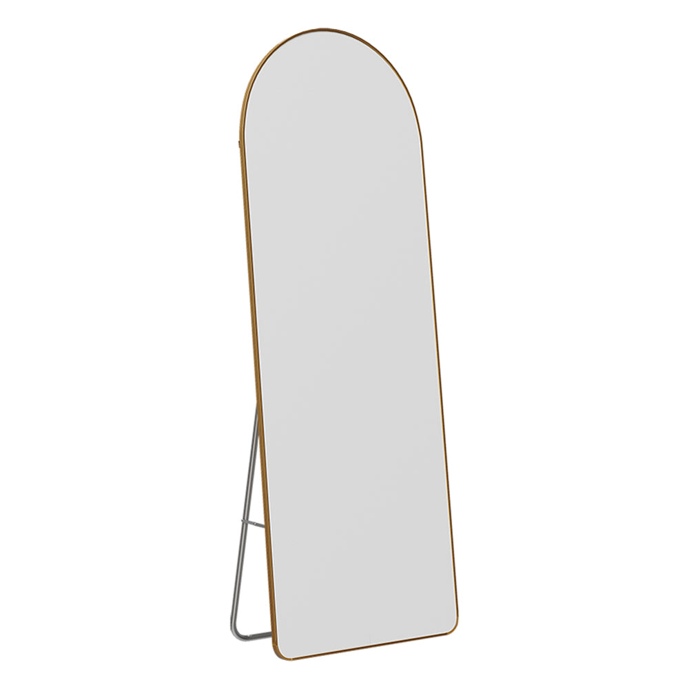 New Modern Arched Metal Floor Mirror Freestanding