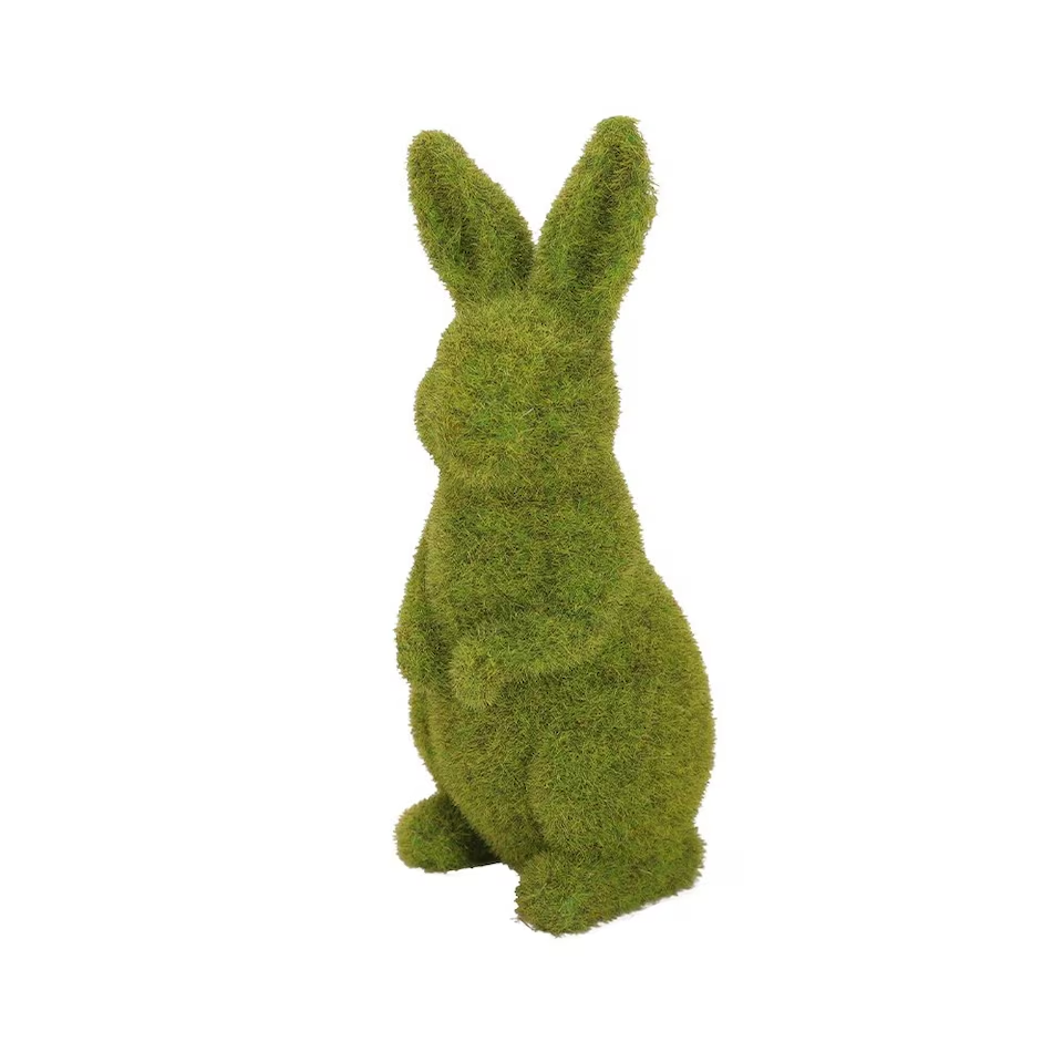 Artificial Moss Topiary Bunny Rabbit Easter Garden Home Decoration