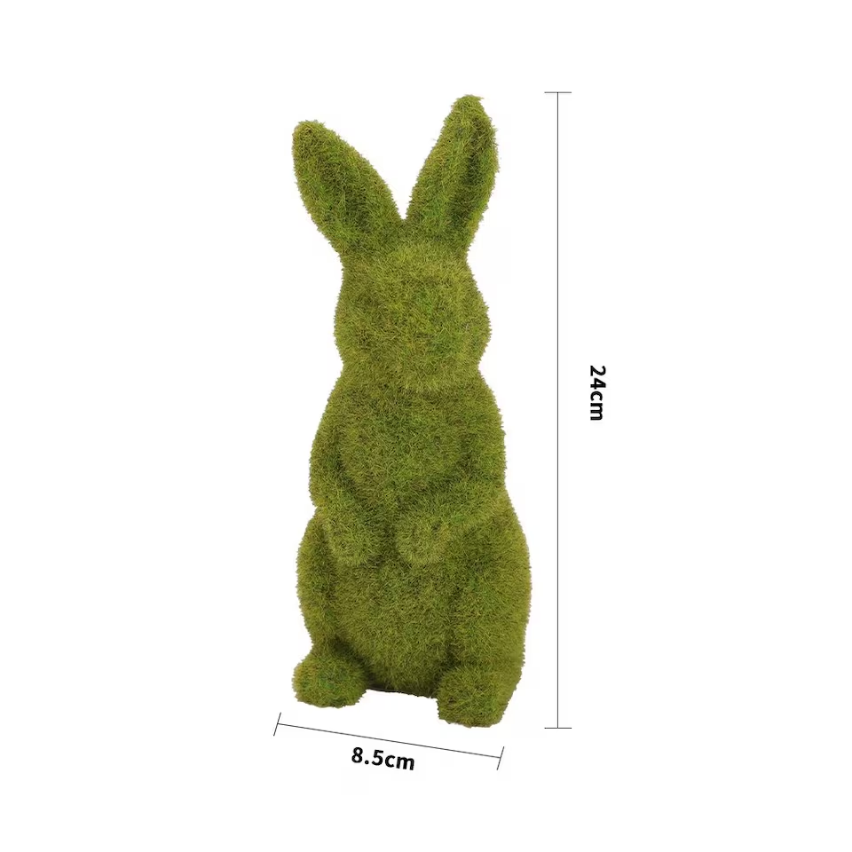 Artificial Moss Topiary Bunny Rabbit Easter Garden Home Decoration