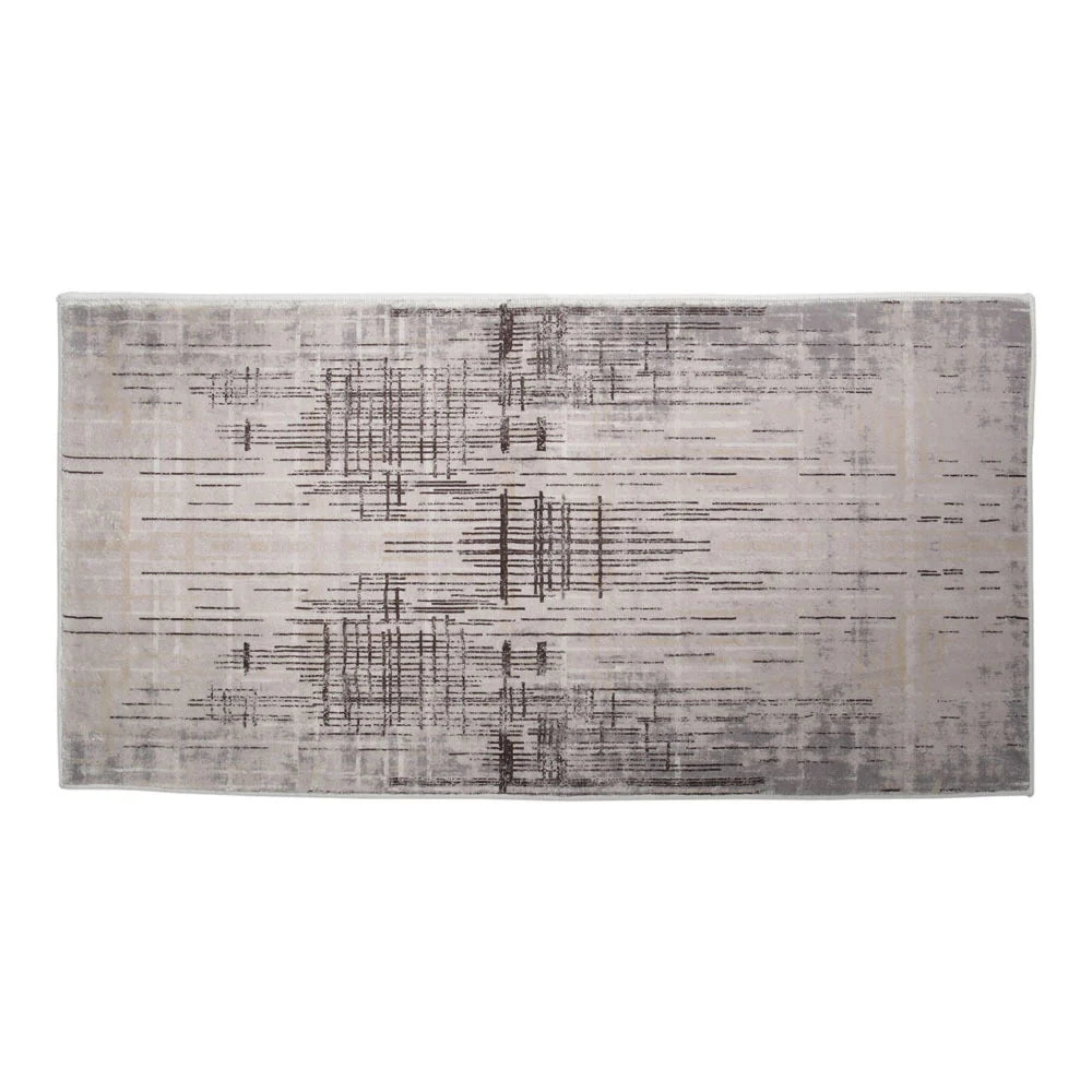 Modern Beige Distressed Area Rug