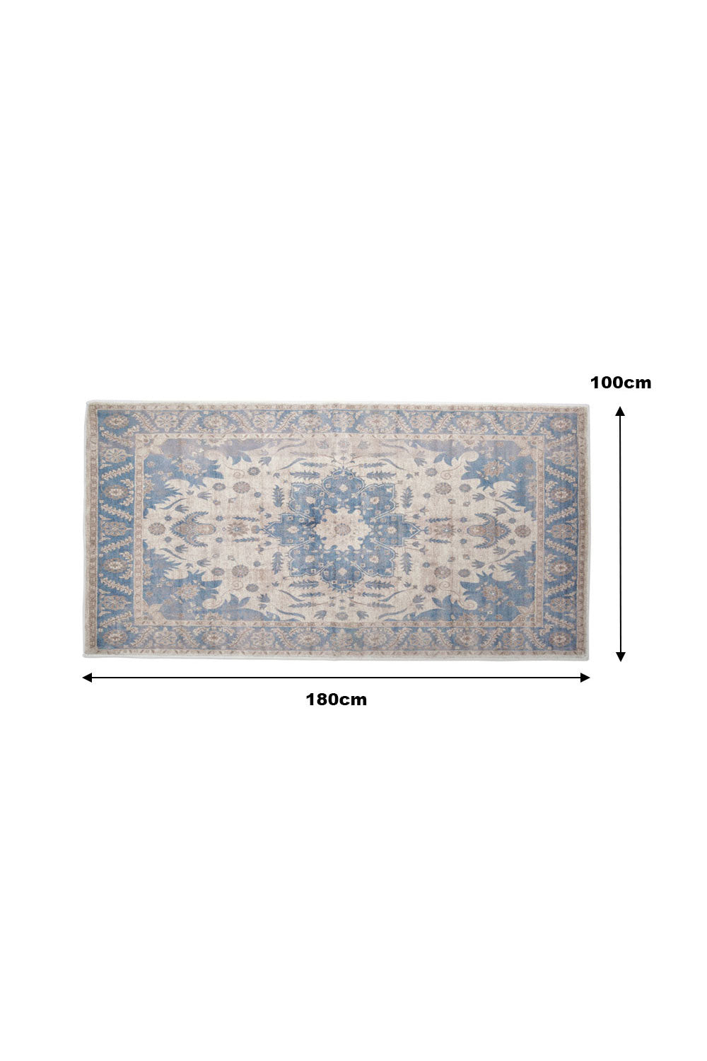 Rectangle Vintage Floral Area Rug