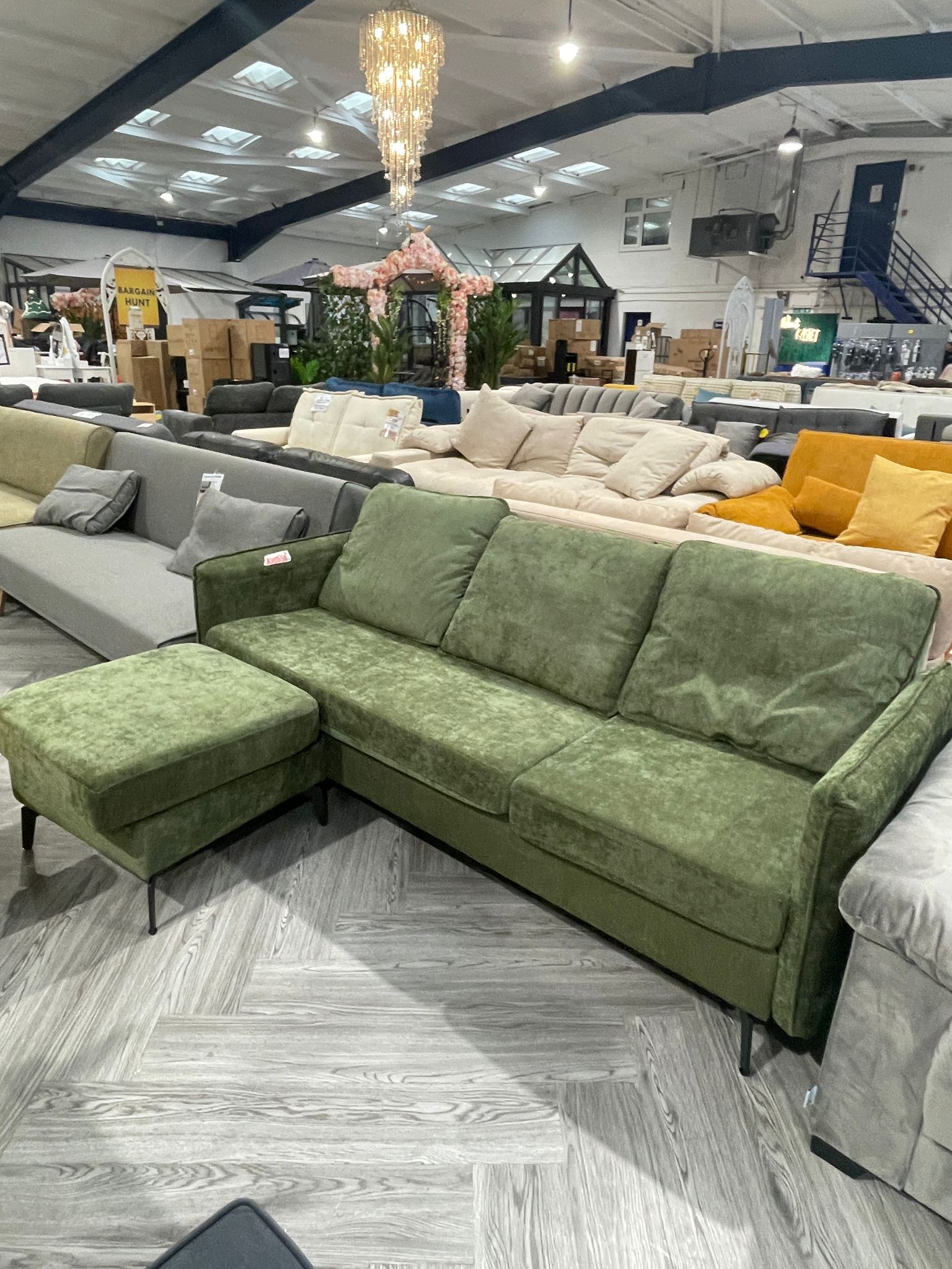 3 Seater Upholstered Corner Sectional Sofa