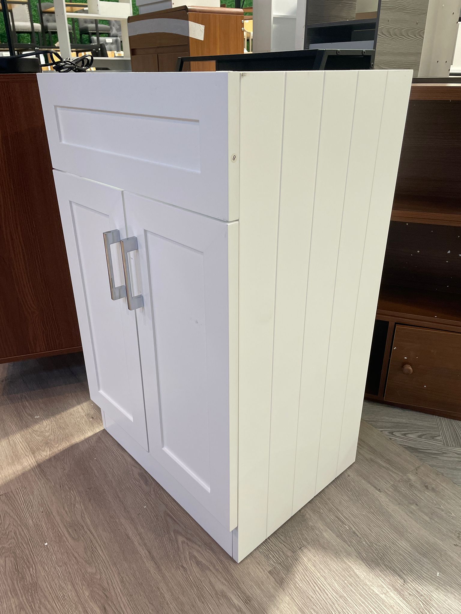 2 Tier Bathroom Under Sink Storage Cabinet White