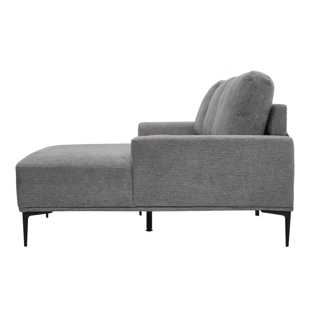 New Light Grey L-Shape 3-Seater Sleeper Sofa Couch