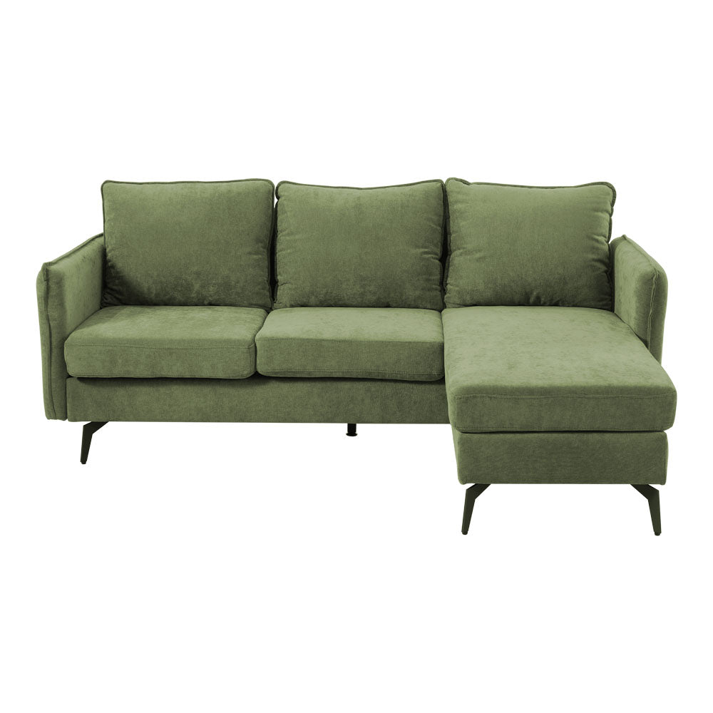 New 3 Seater Upholstered Corner Sectional Sofa