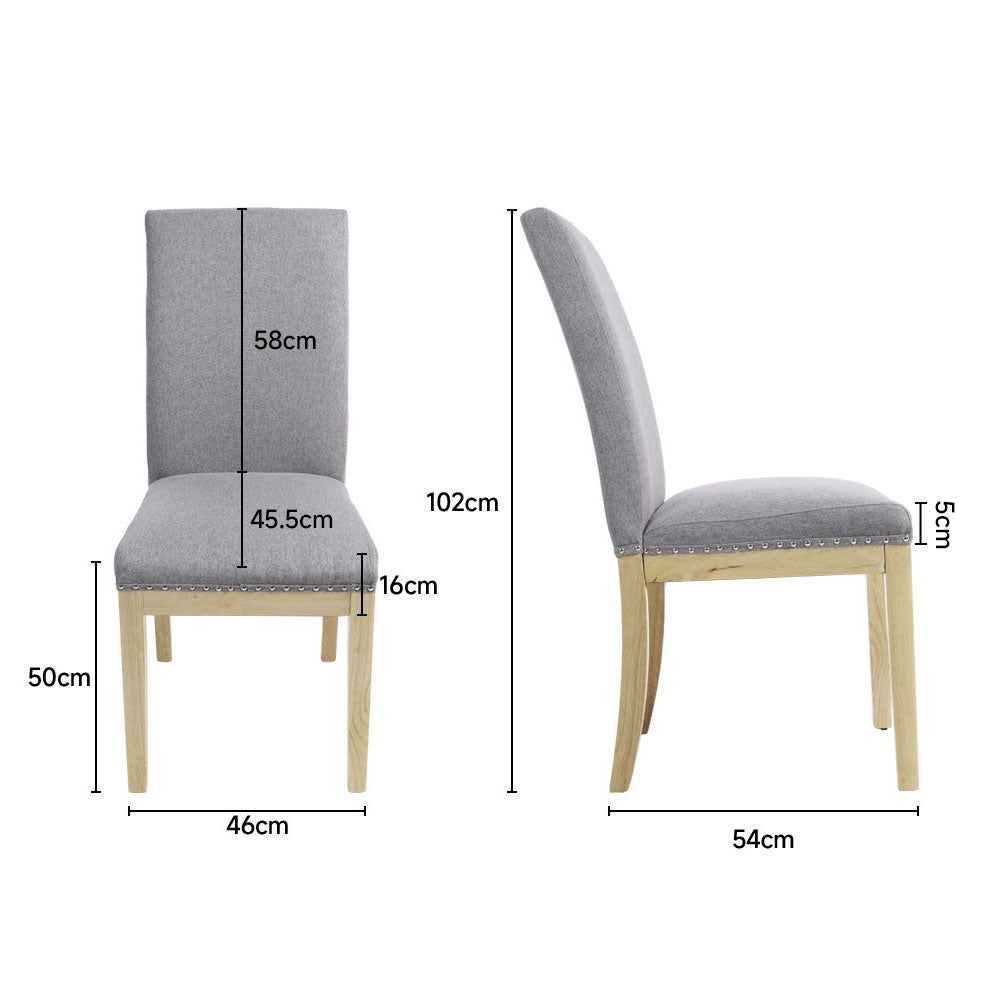 Modern Upholstered Dining Chair with Wooden Legs 1PC