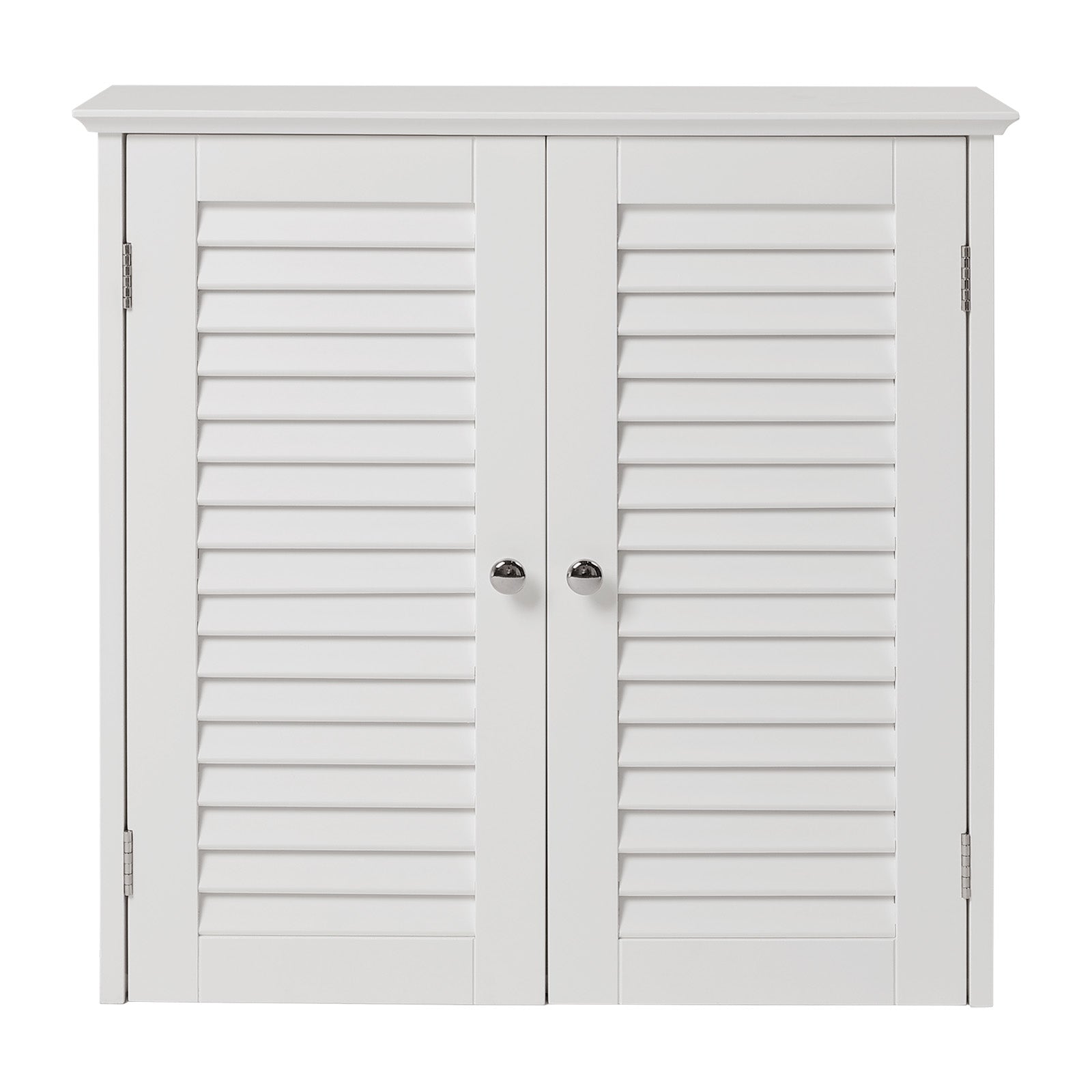 White Shutter Wall Cabinet