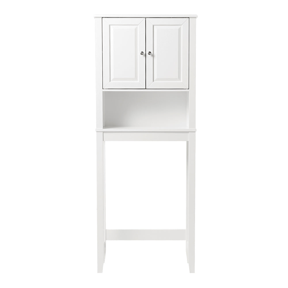 Raised Doors Over the Toilet Storage Cabinet with Shelf