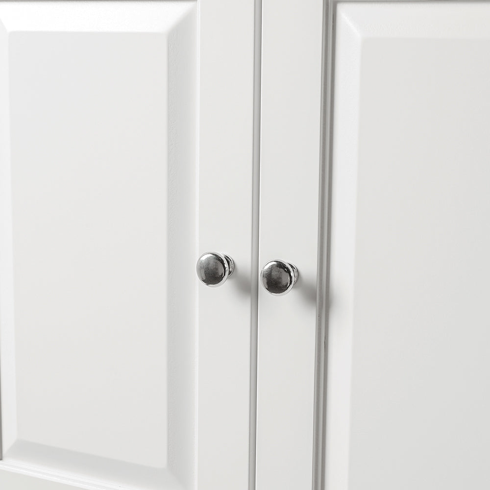 Raised Doors Over the Toilet Storage Cabinet with Shelf