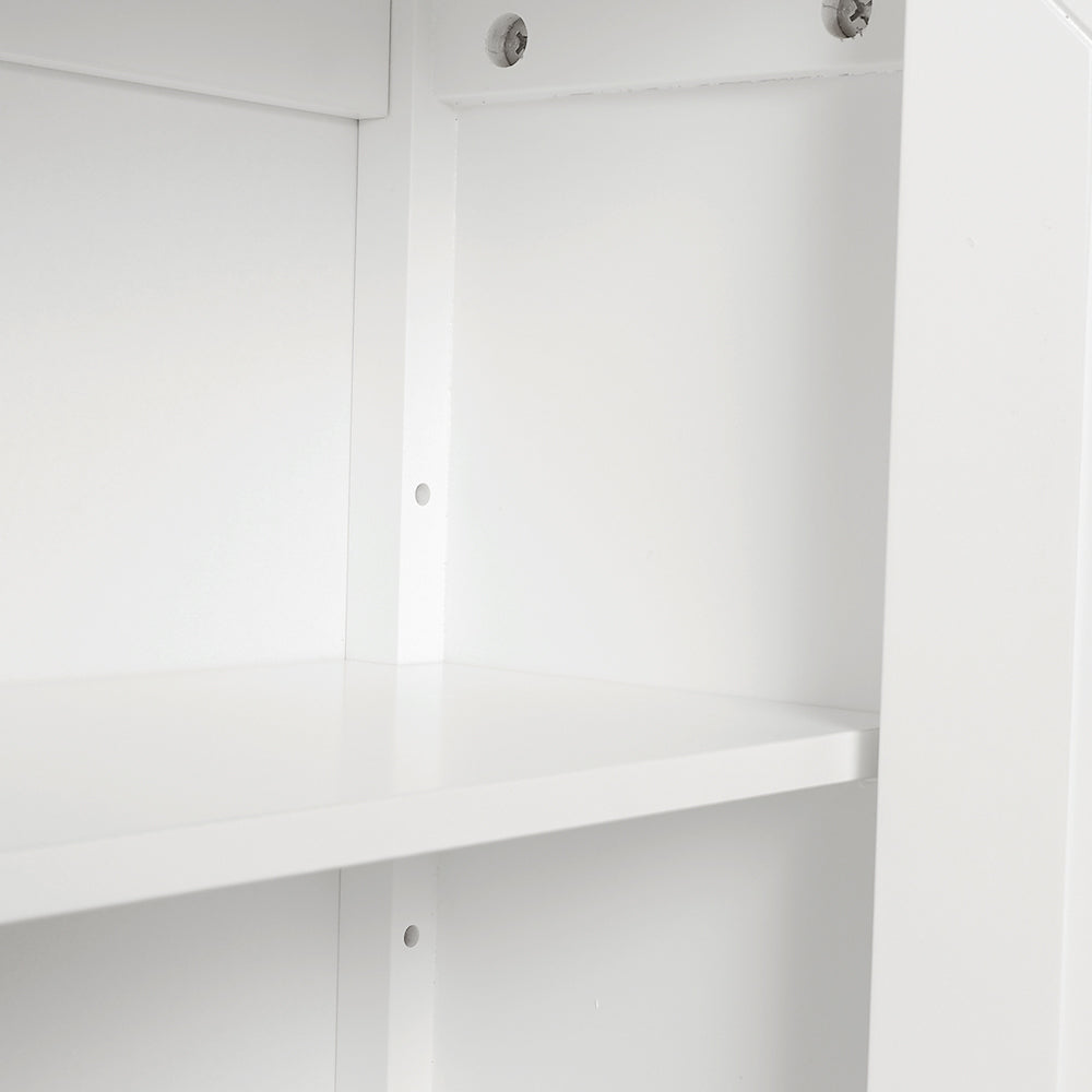 Raised Doors Over the Toilet Storage Cabinet with Shelf