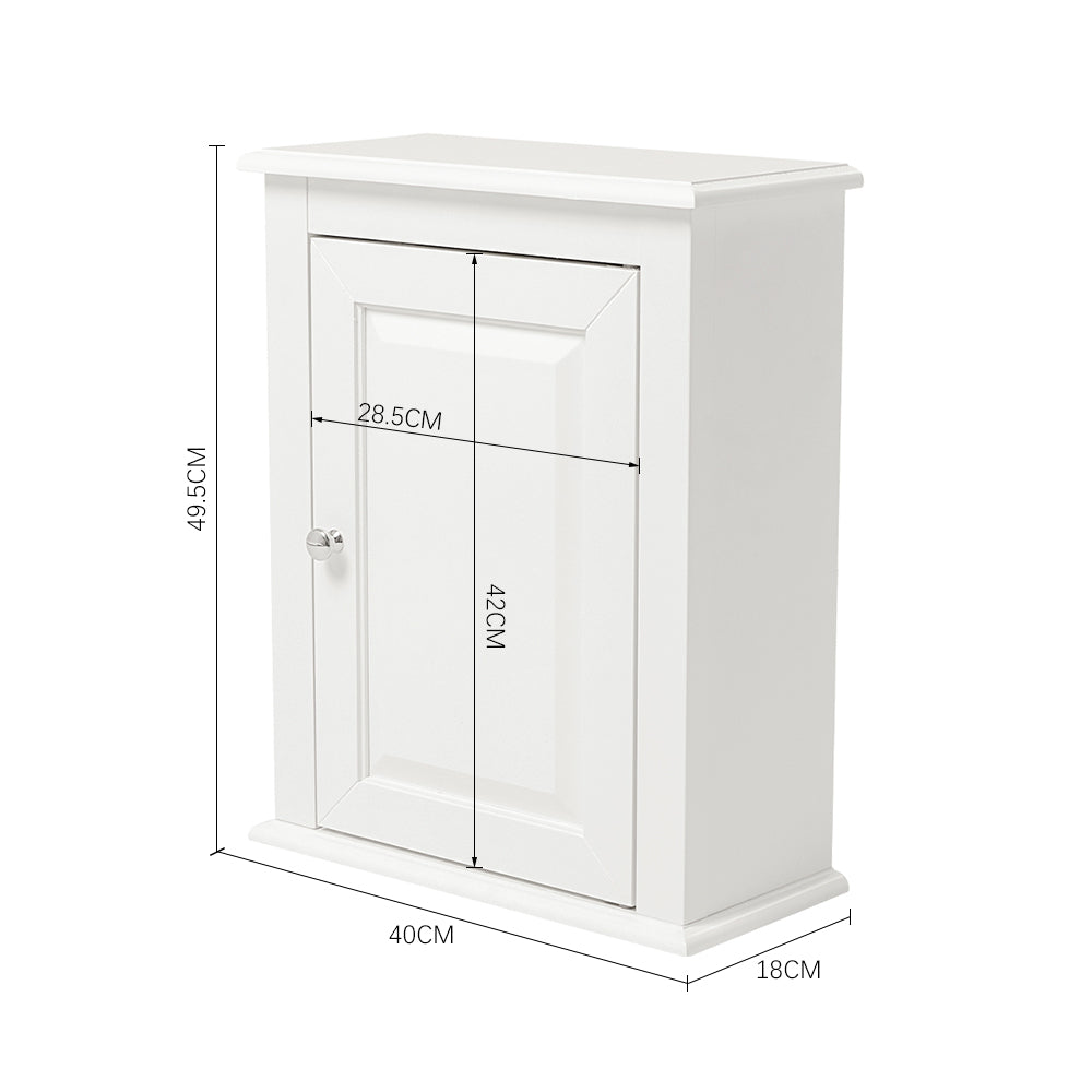 Raised Doors Wall Cabinet with Shelf