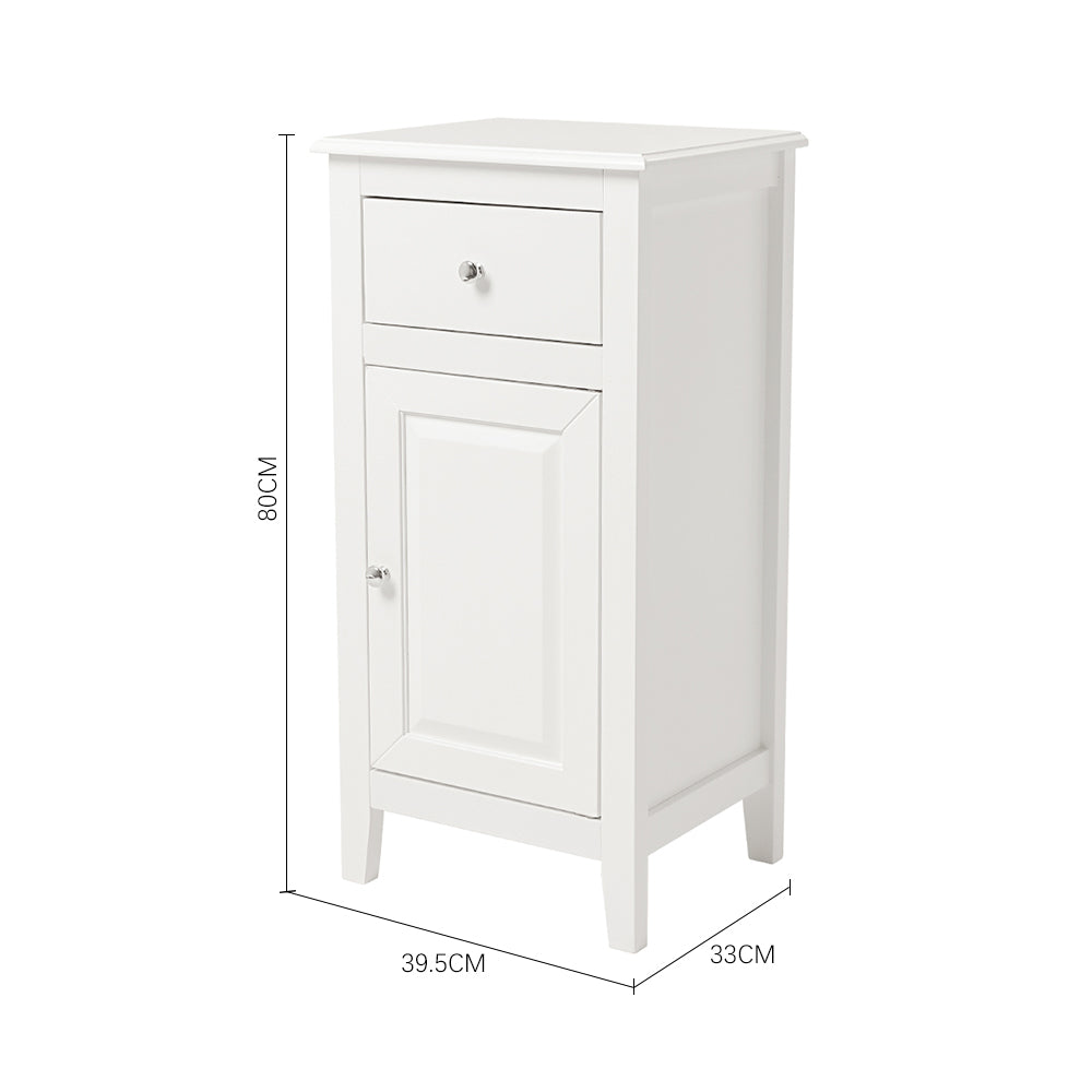 Raised Doors Floor Cabinet with Drawer