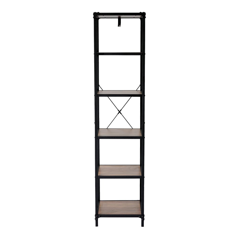 Metal Frame 6 Tier Standing Shelves Bookcase