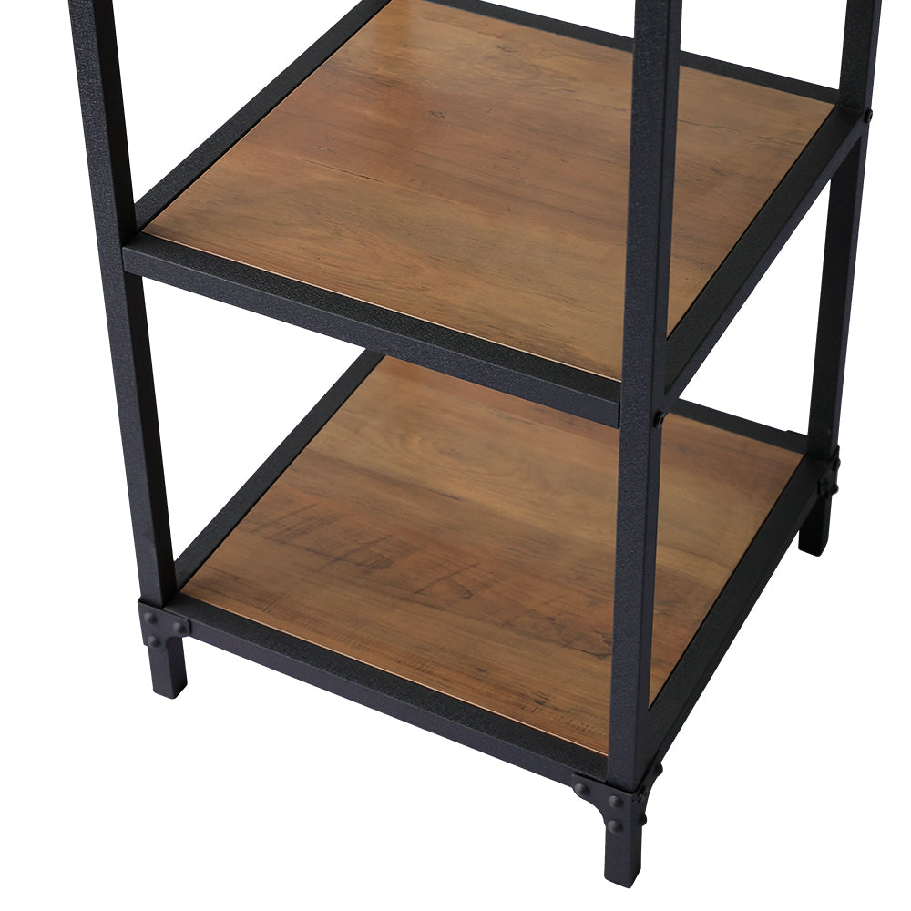 Metal Frame 6 Tier Standing Shelves Bookcase