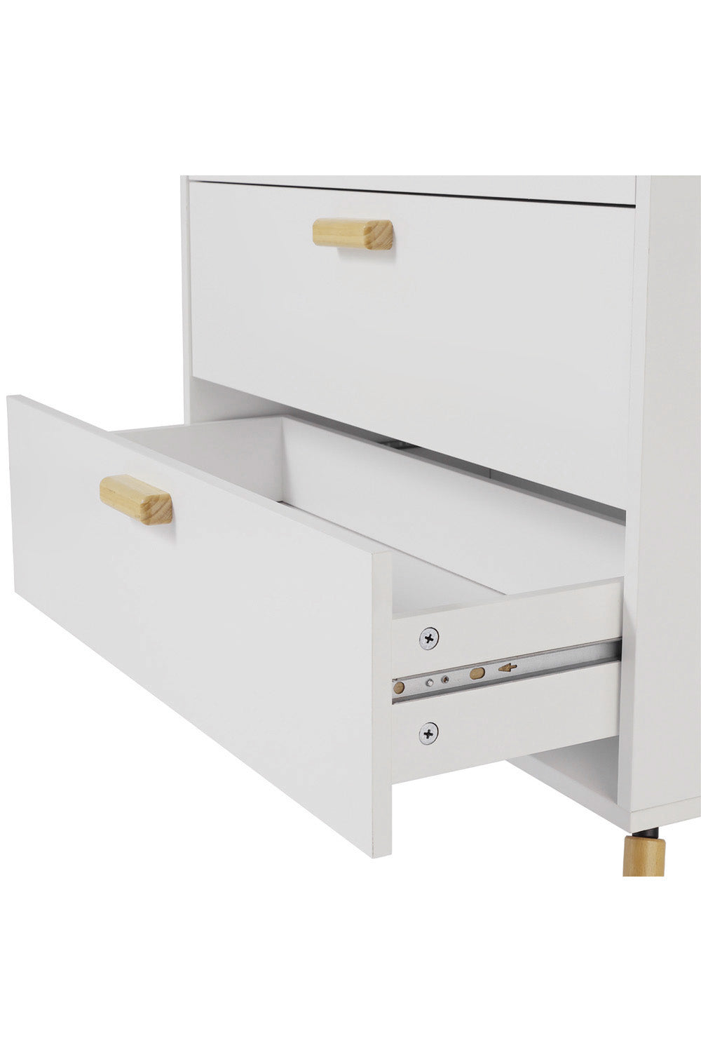 NEW Simple-Styled Three Drawers Wooden Side Cabinet