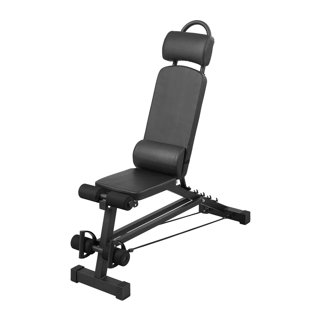 New Multifunctional Foldable Adjustable Workout Weight Bench Black