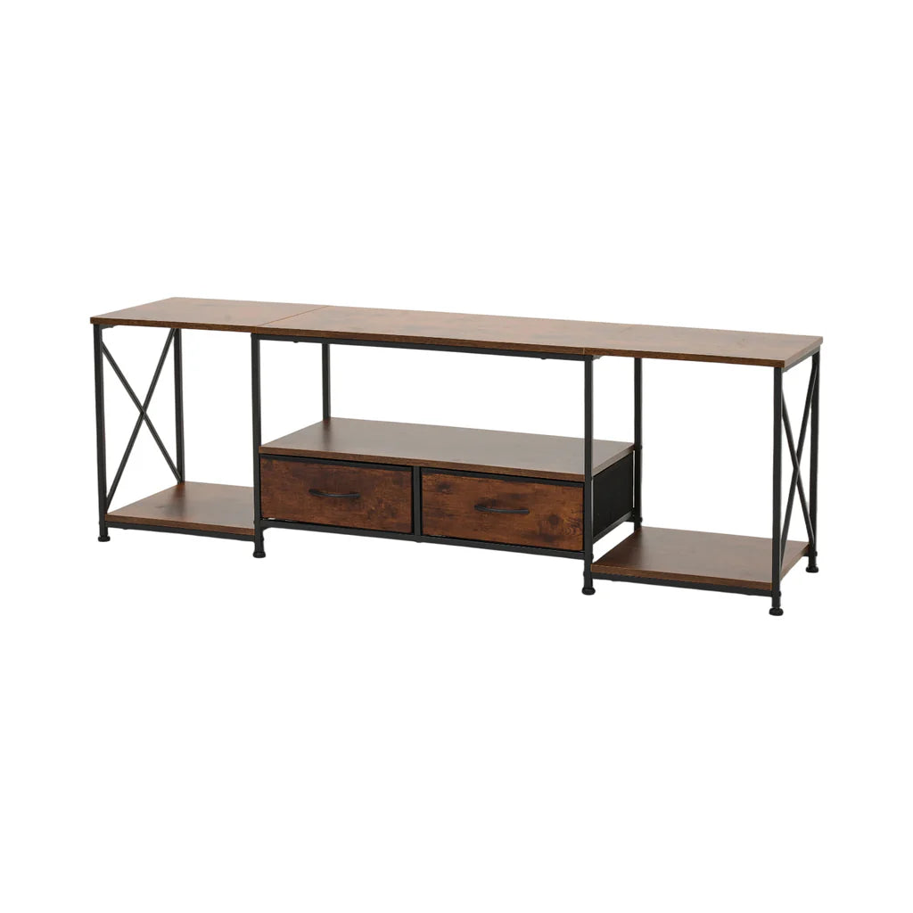 TV Stand with Fabric Drawers