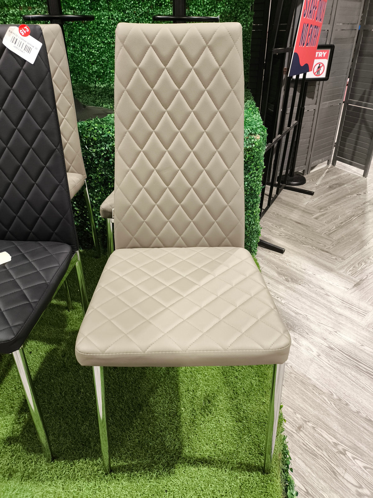 Modern PVC Upholstered Dining Chairs 1PC