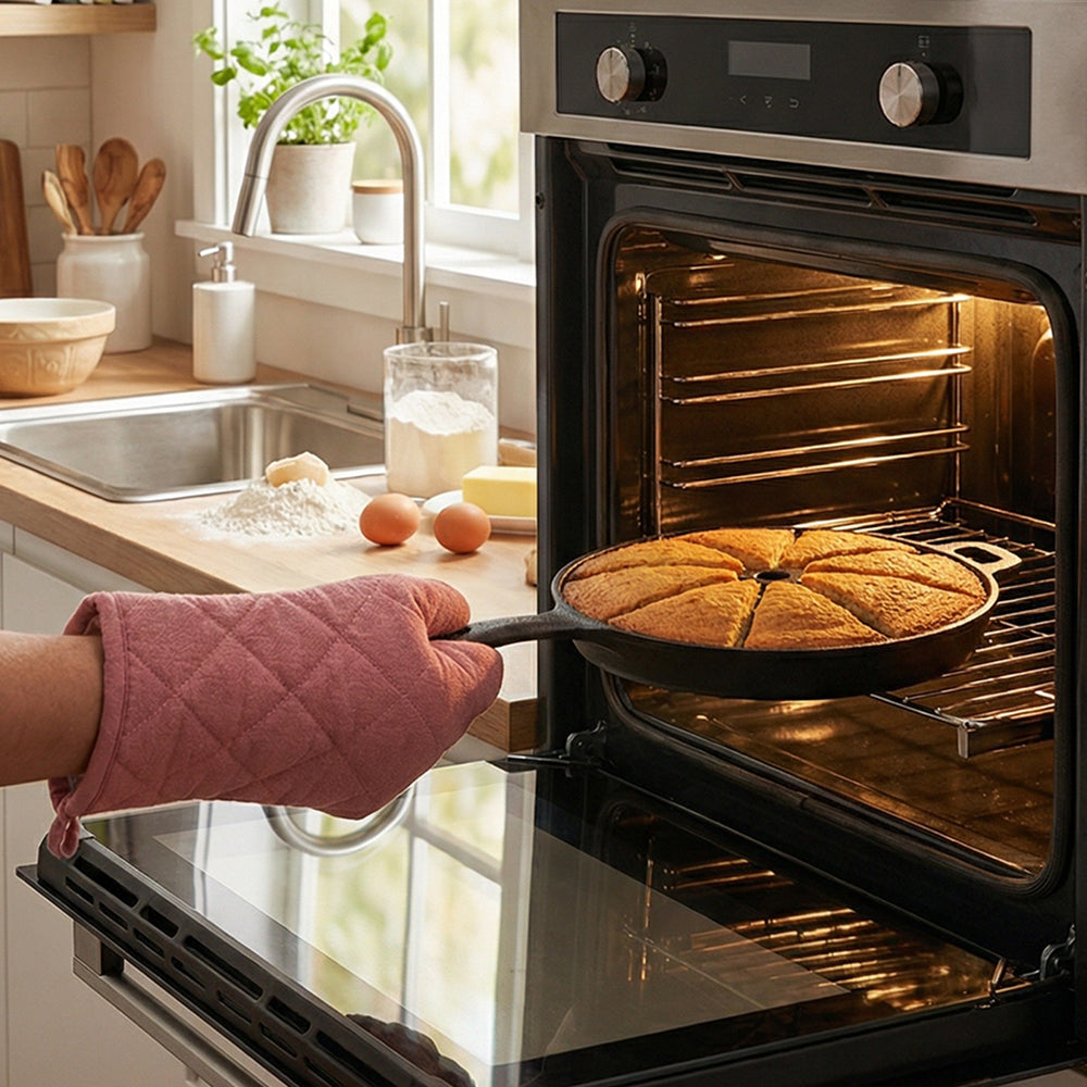 New 8-Slice Cast Iron Frying Pan