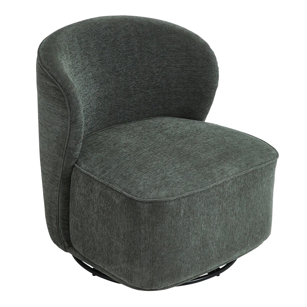 New Chic Upholstered Swivel Chair Green