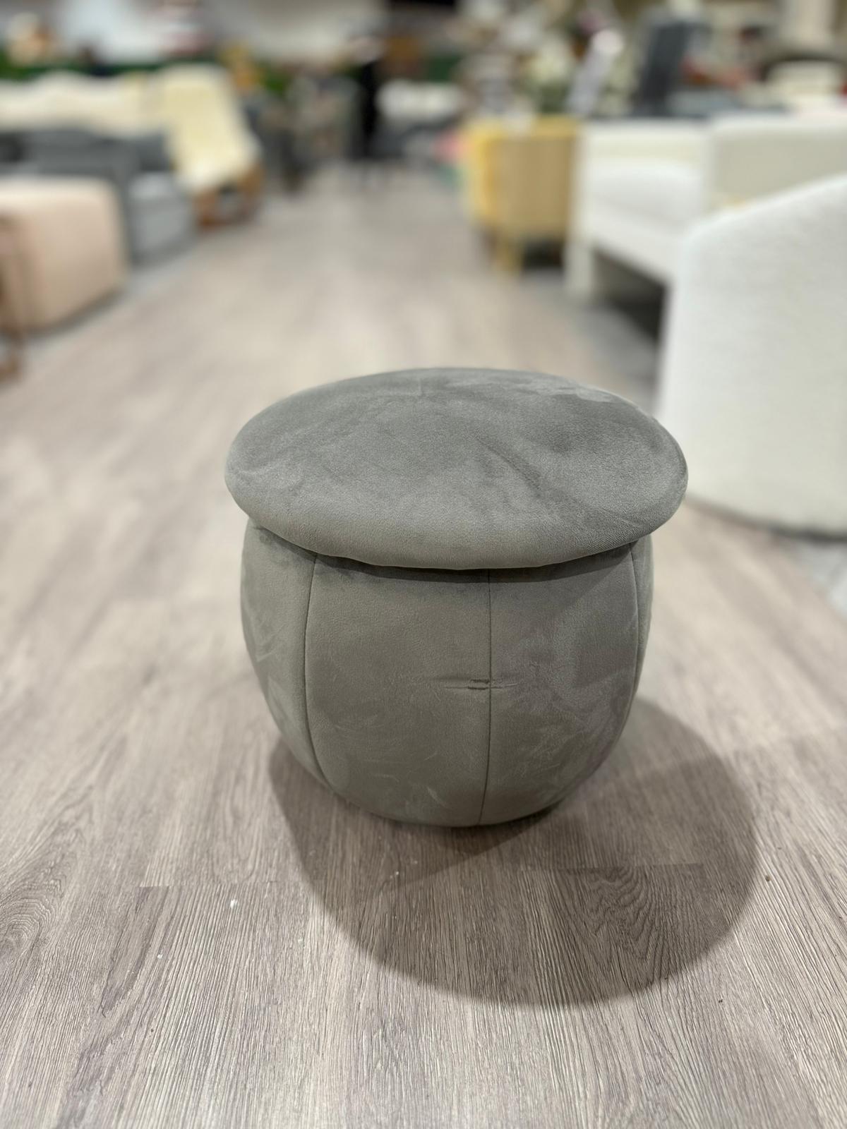 Cute Mushroom-Shaped Velvet Pouf Ottoman