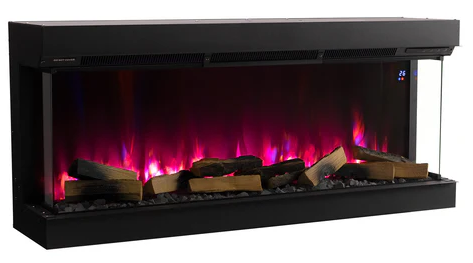 New 40/50/60/70 inch Smart Control 3-Sided Electric Fireplace with Crackling Sound