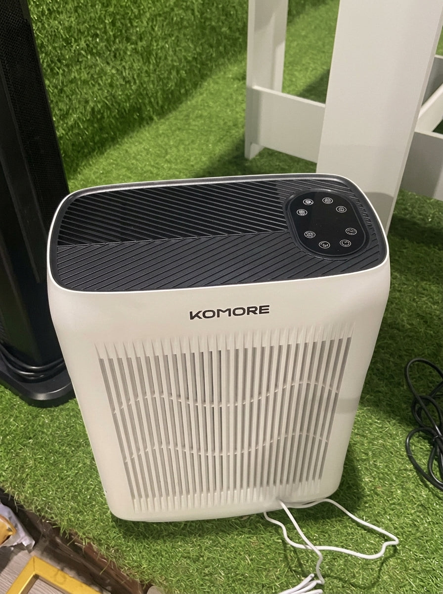 Household Air Purifier White And Black