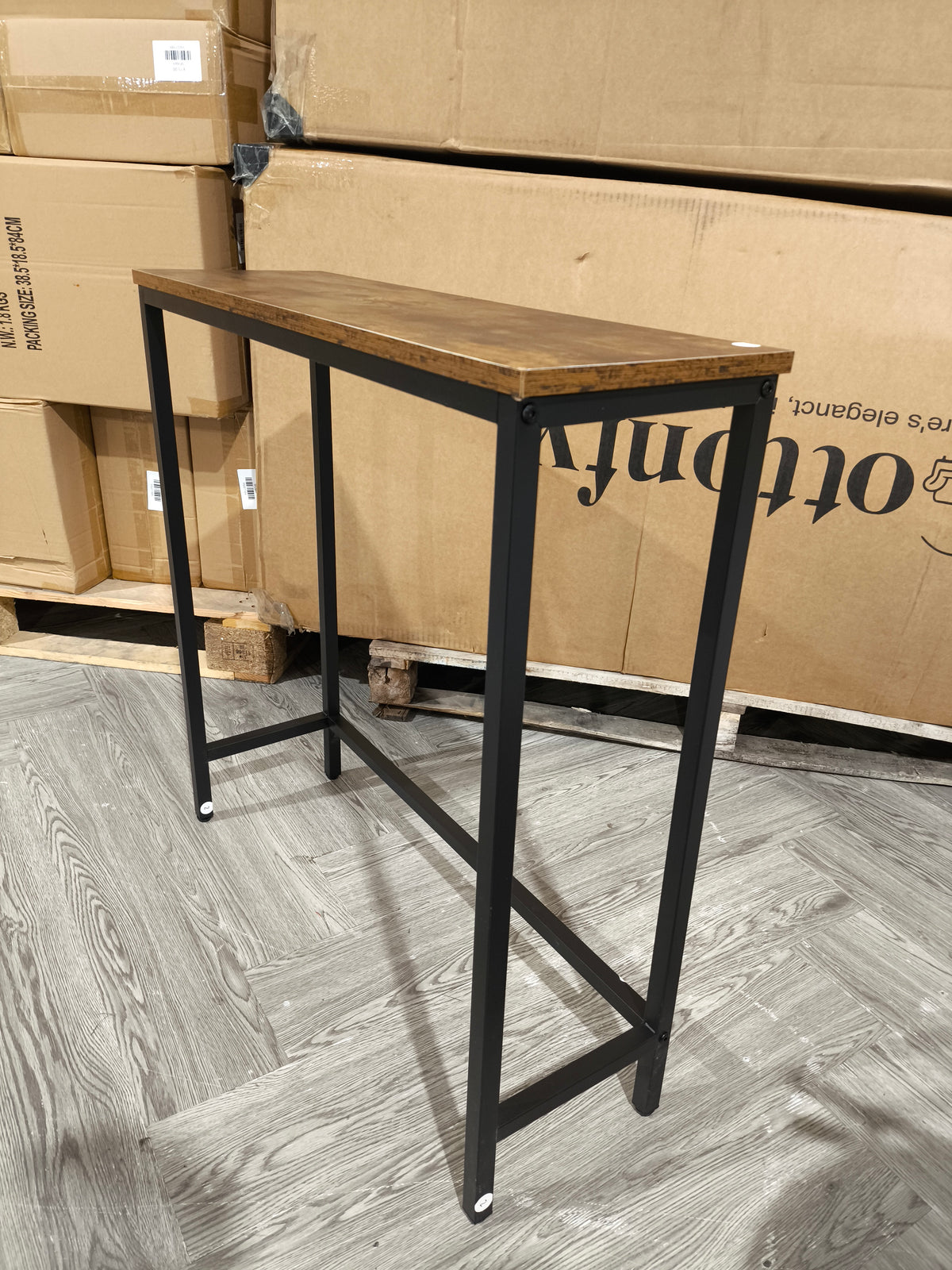 Brown Wooden Console Table 75 x 24 cm