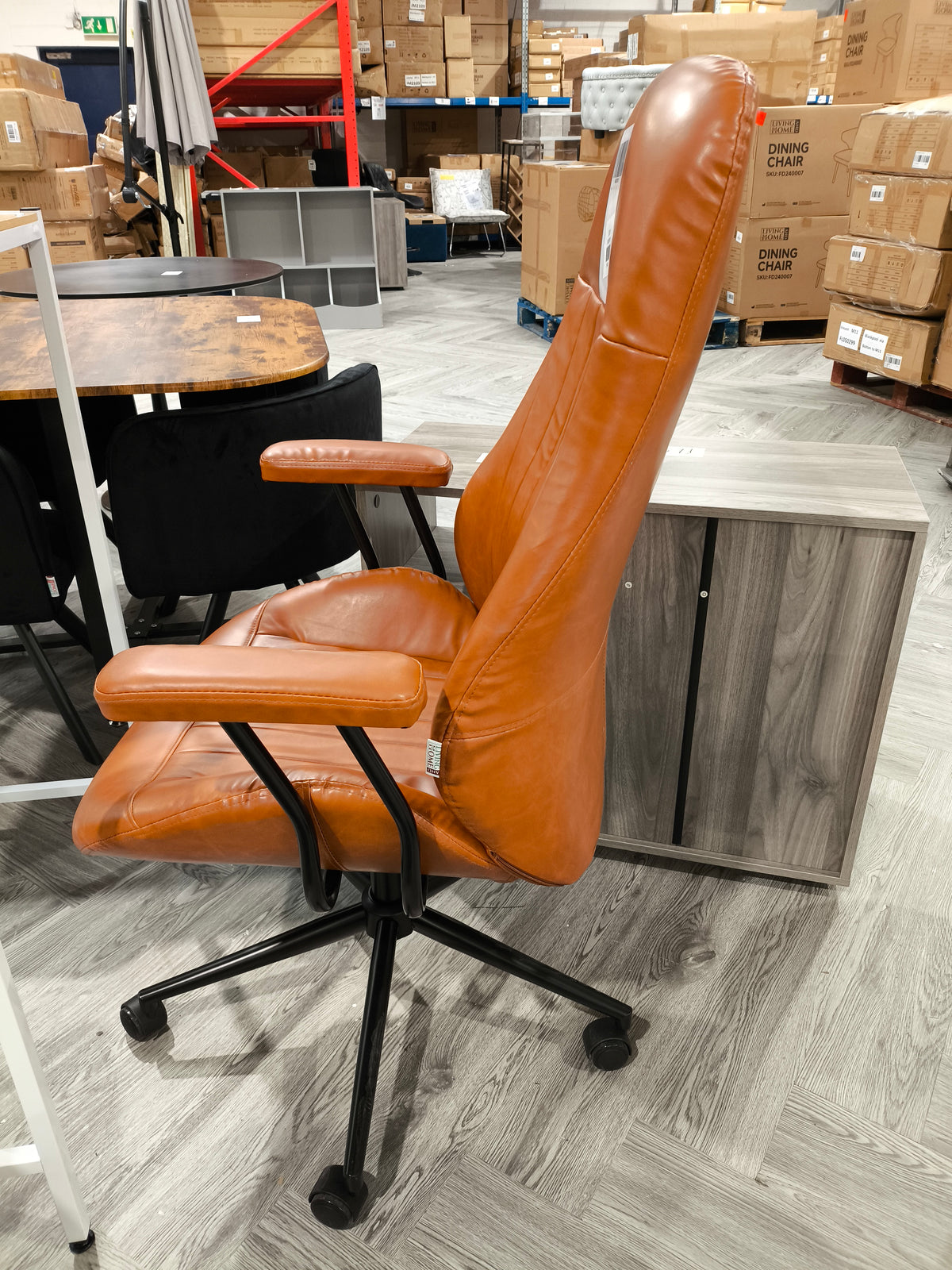 Mid Century Modern Office Chair with Casters