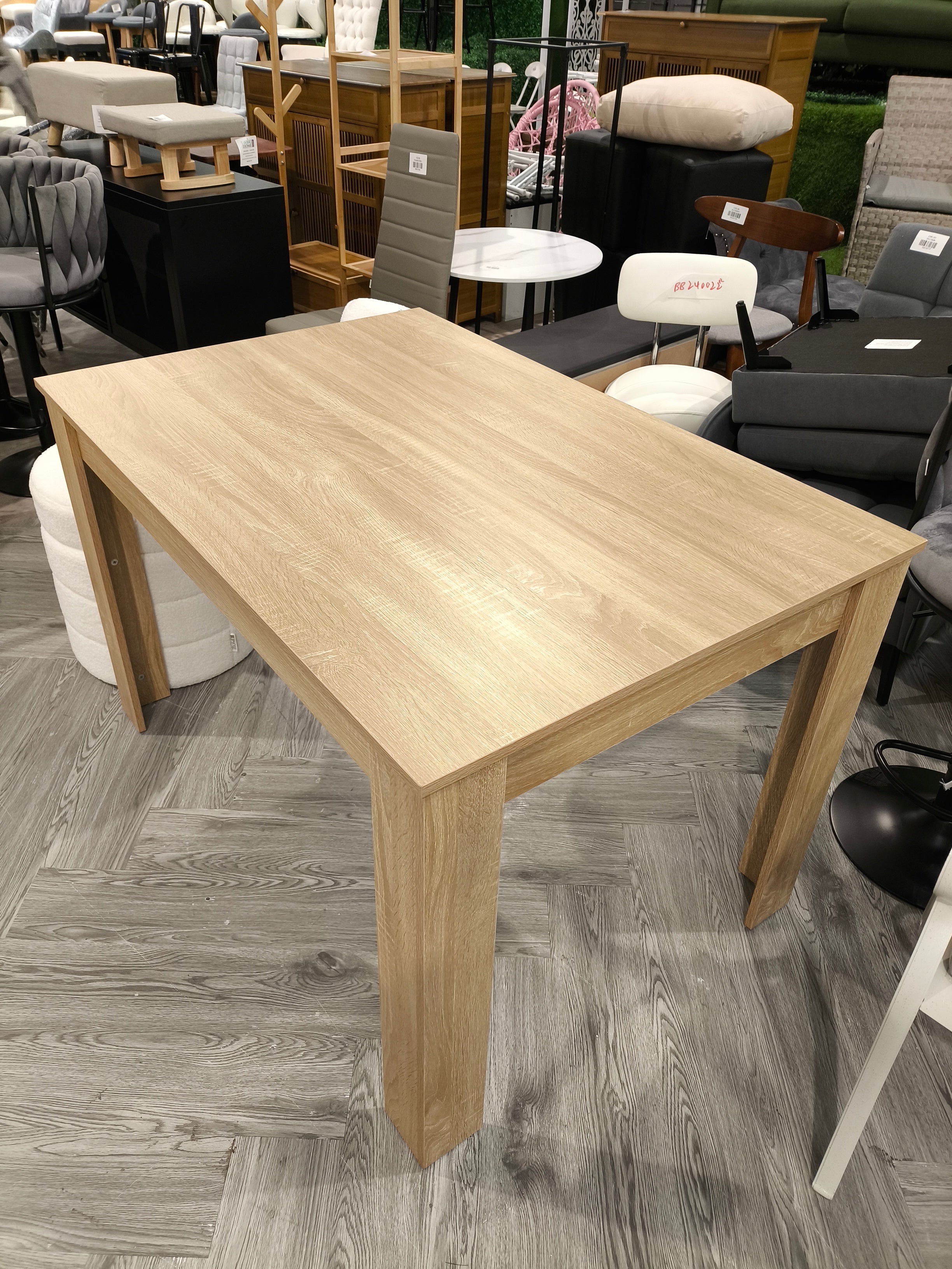Wooden Rectangular Dining Table Natural Wood