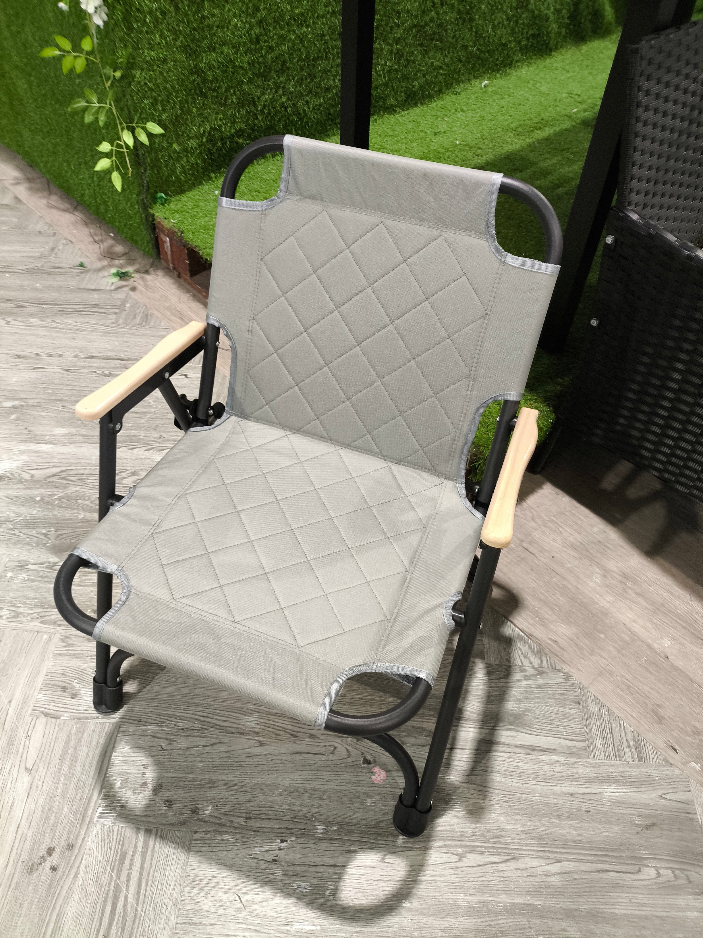 Portable Folding Camping Chair Grey
