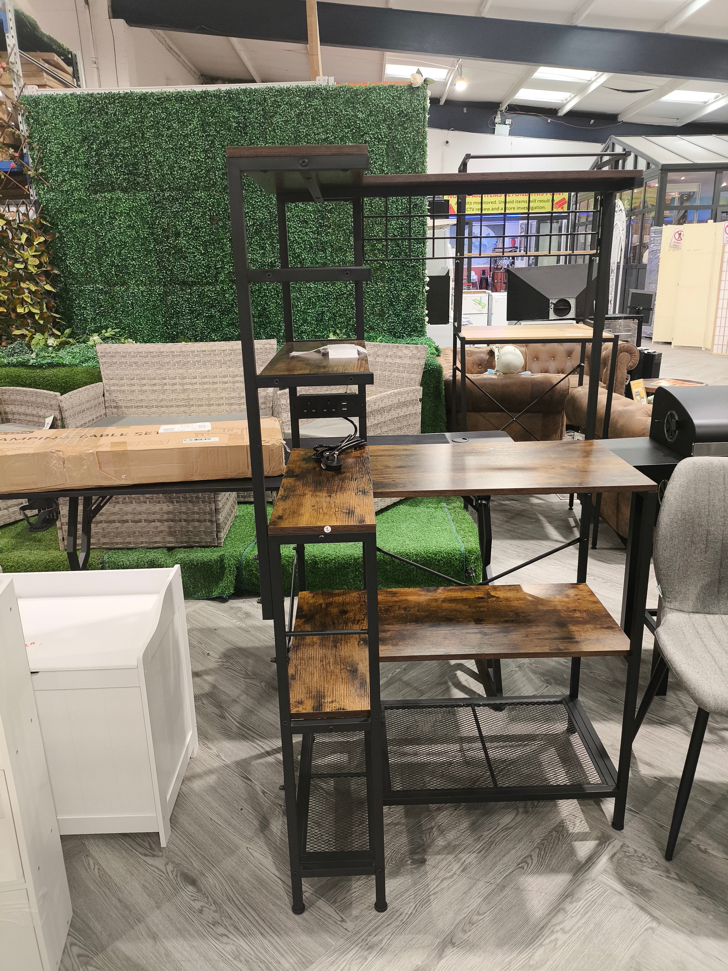Kitchen Bakers Rack with Power Outlets