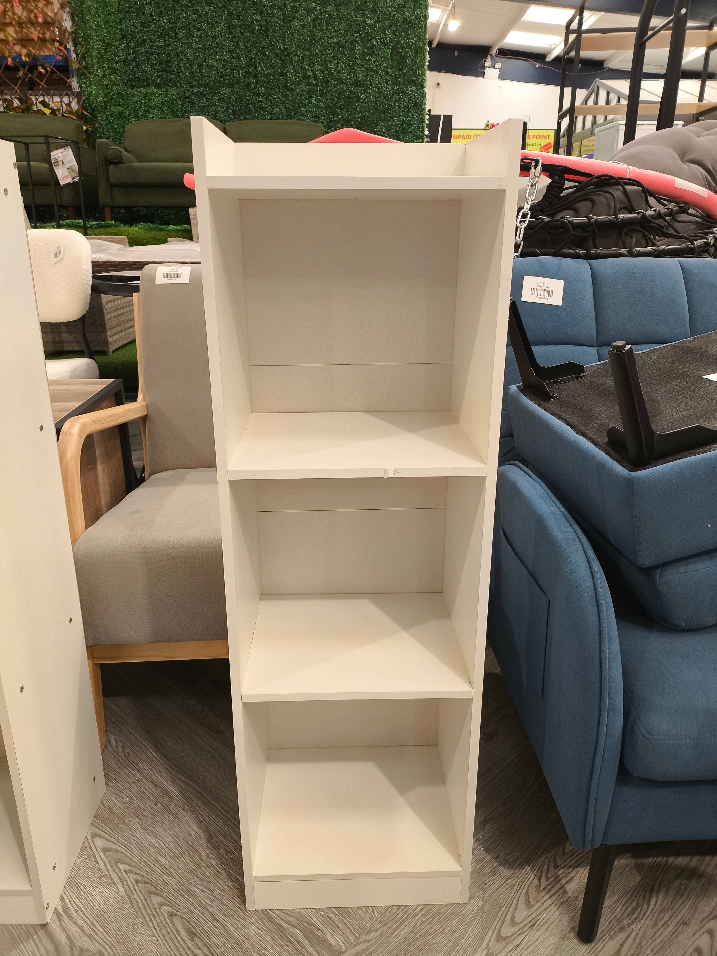 Tall Narrow Bookcase Shelving Units White