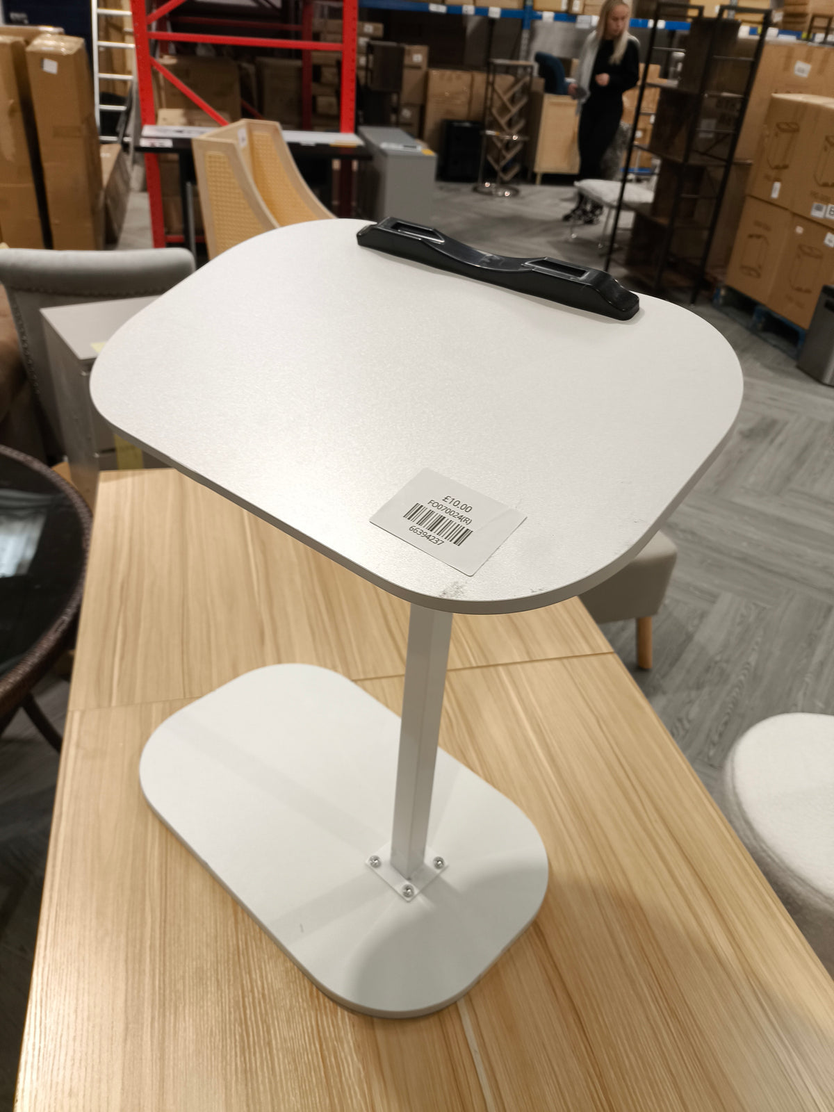 Height Adjustment C Shaped Side Table