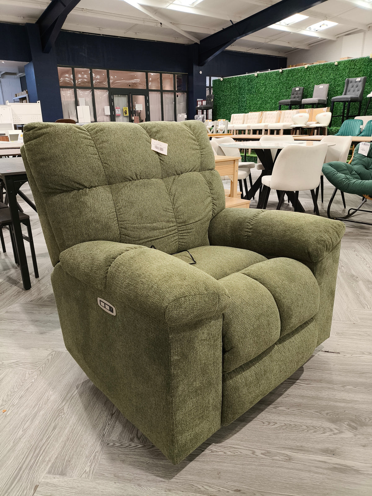 270° Swivel Rocker Recliner Chair with Power Recline & Charging Ports