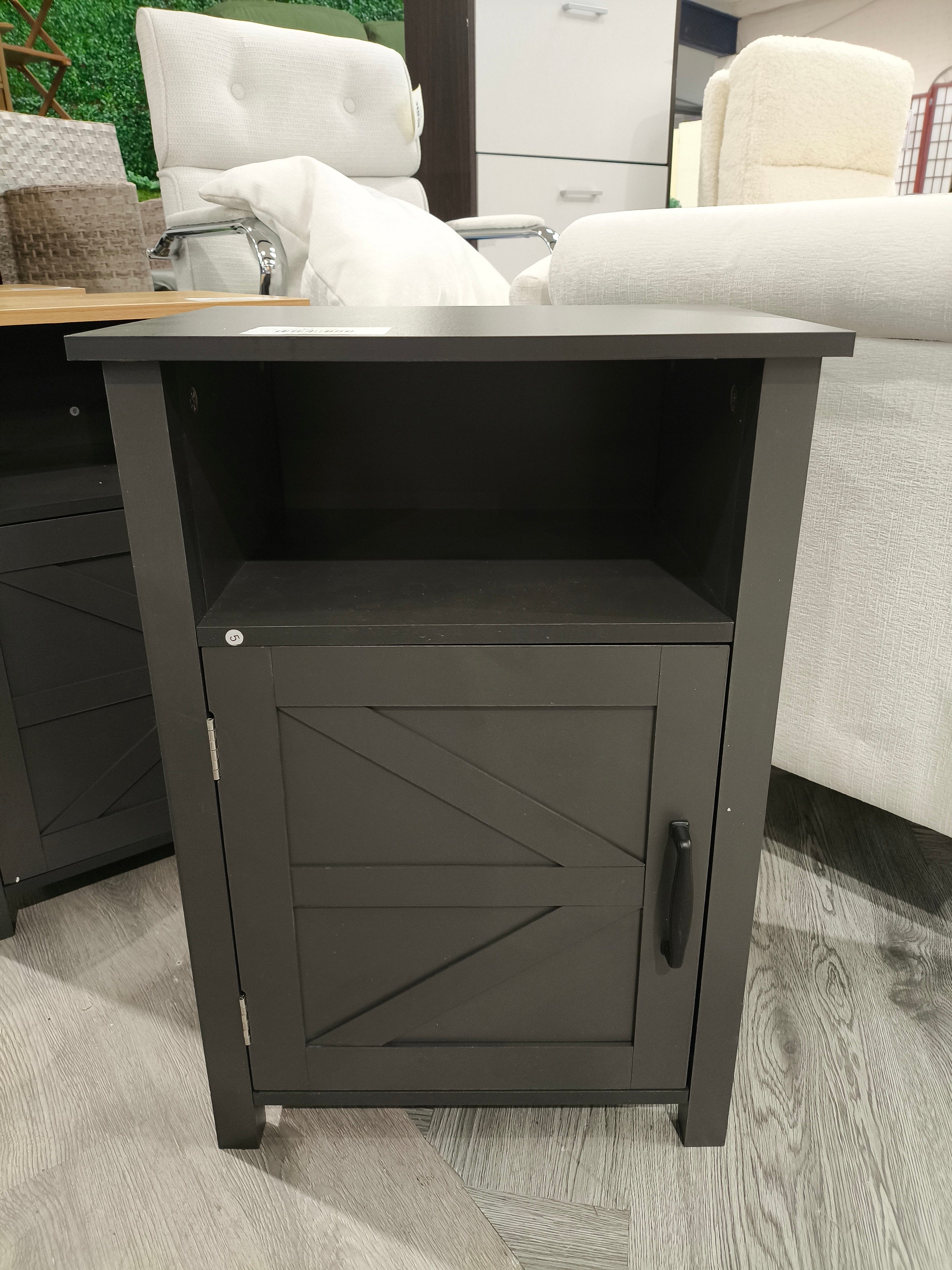 Melamine Faced MDF Bedside Table Brown