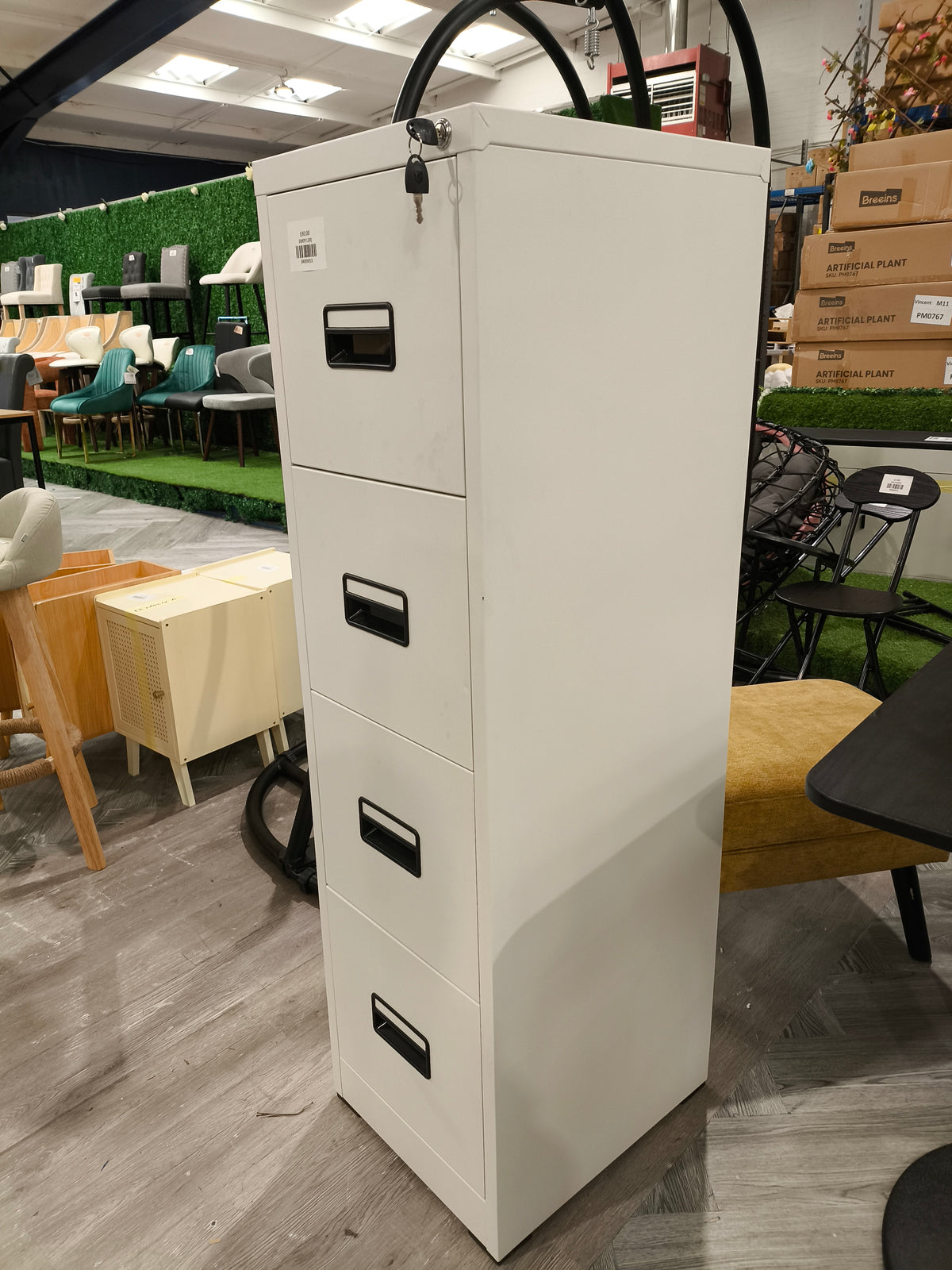 4-Drawer Vertical File Cabinet with Interlock