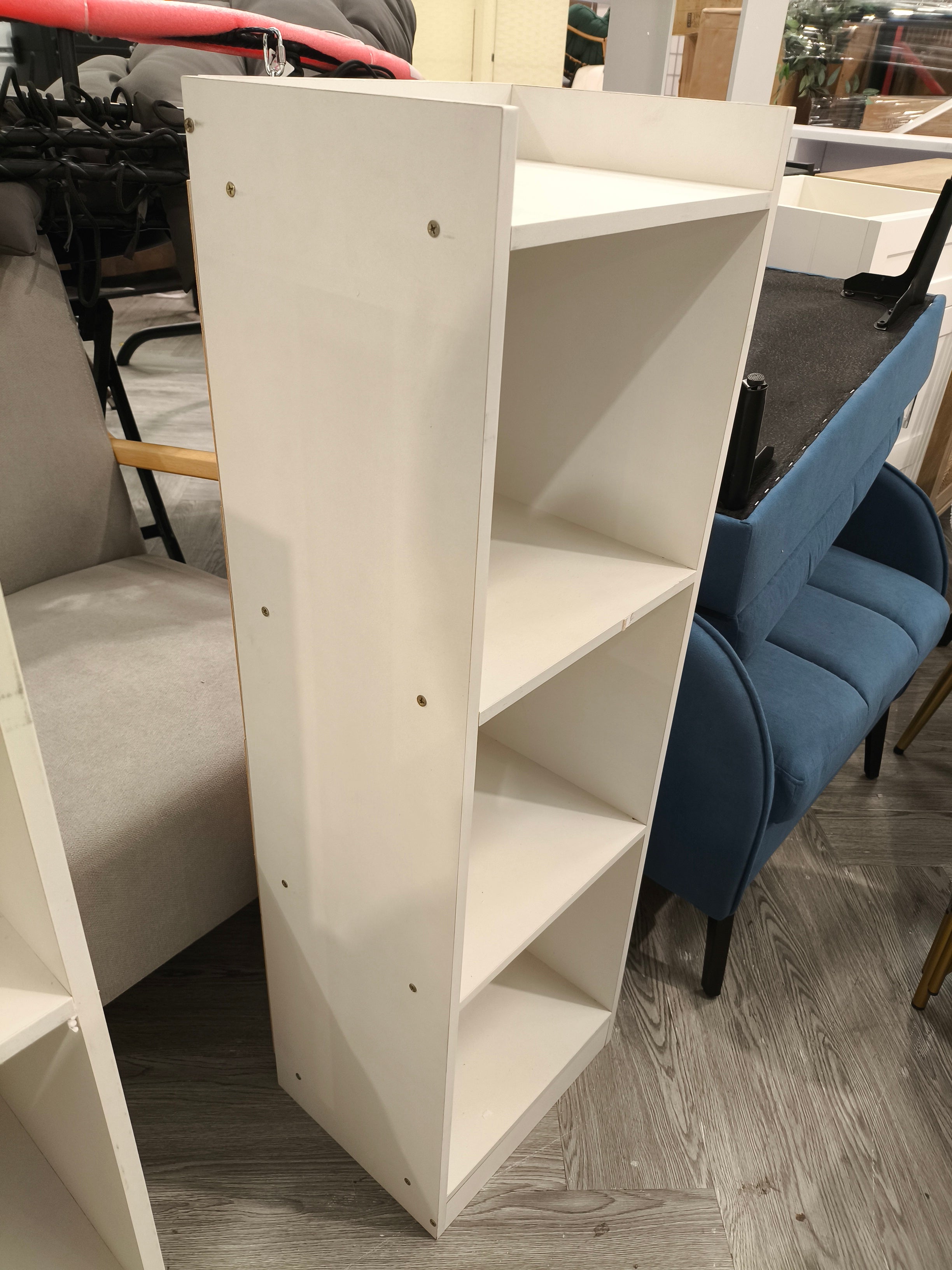 Tall Narrow Bookcase Shelving Units White