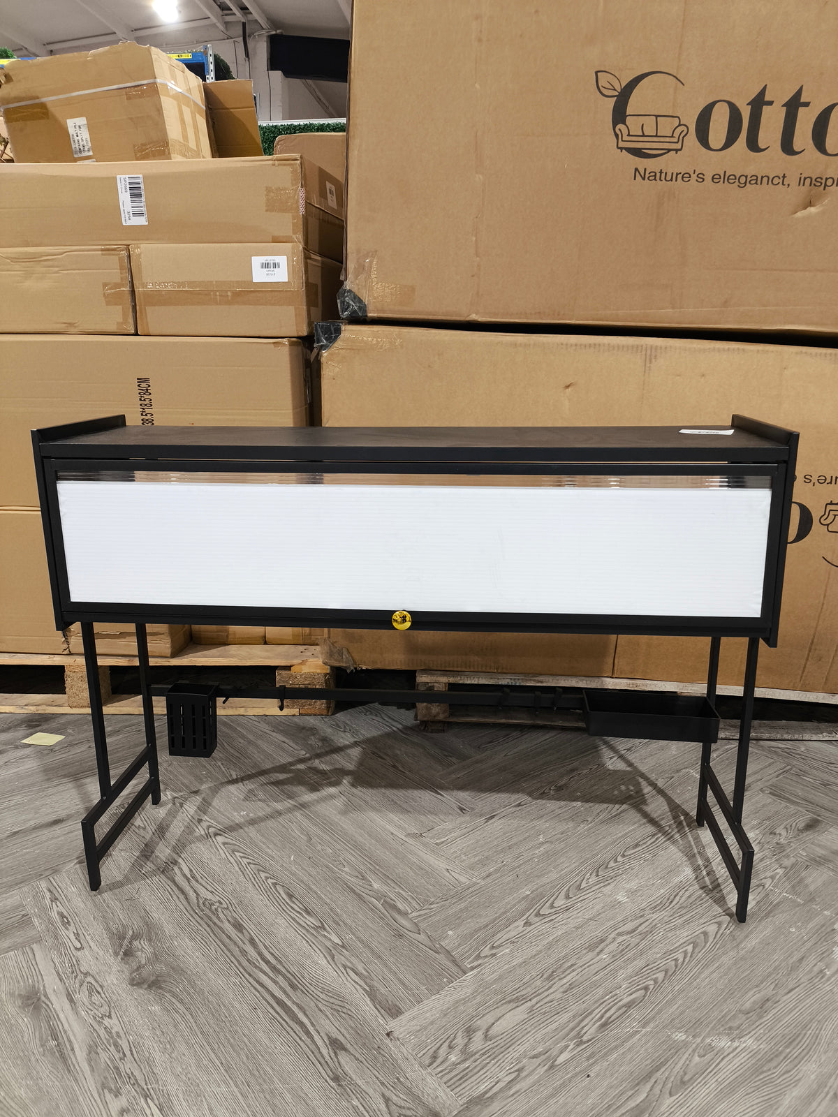 105cm Over Sink Kitchen Dish Storage Rack Black
