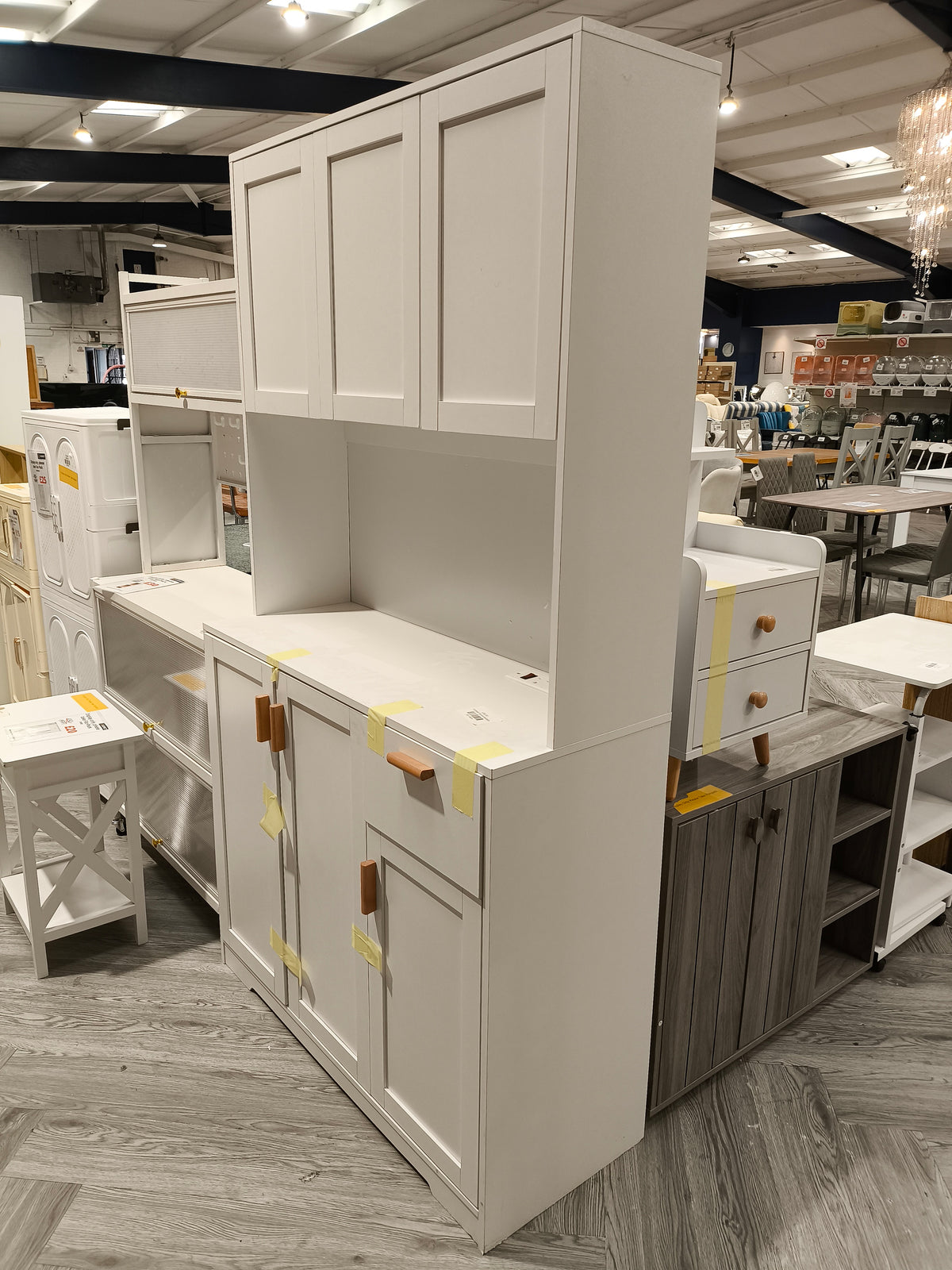 Tall Storage Cabinet White