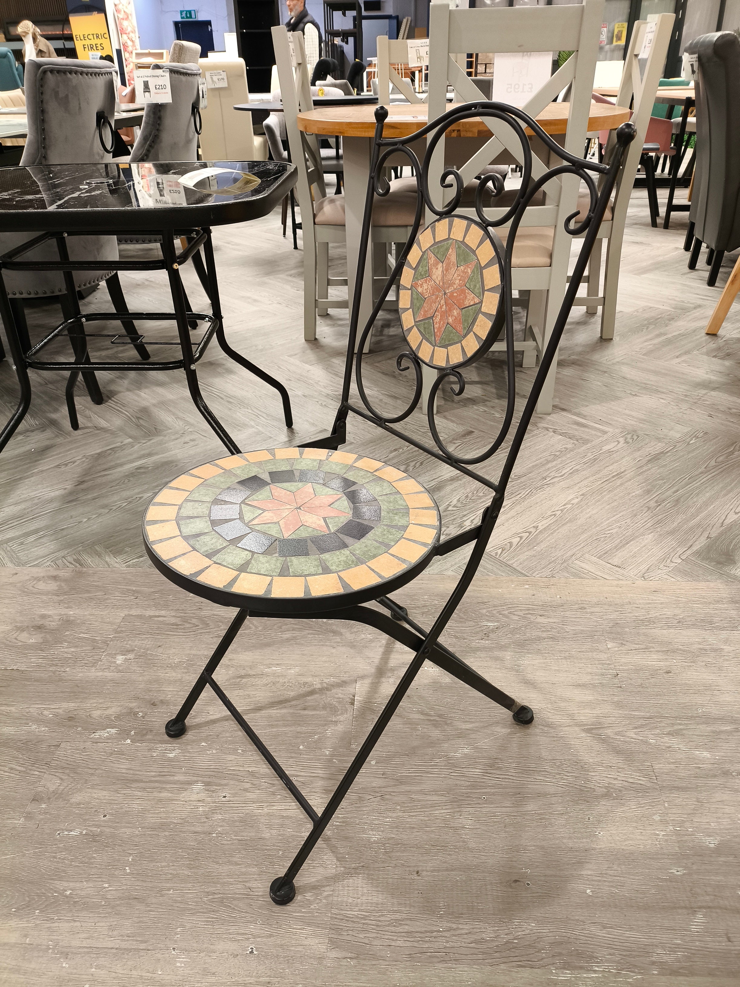 Garden Mosaic Bistro Chair 1PC