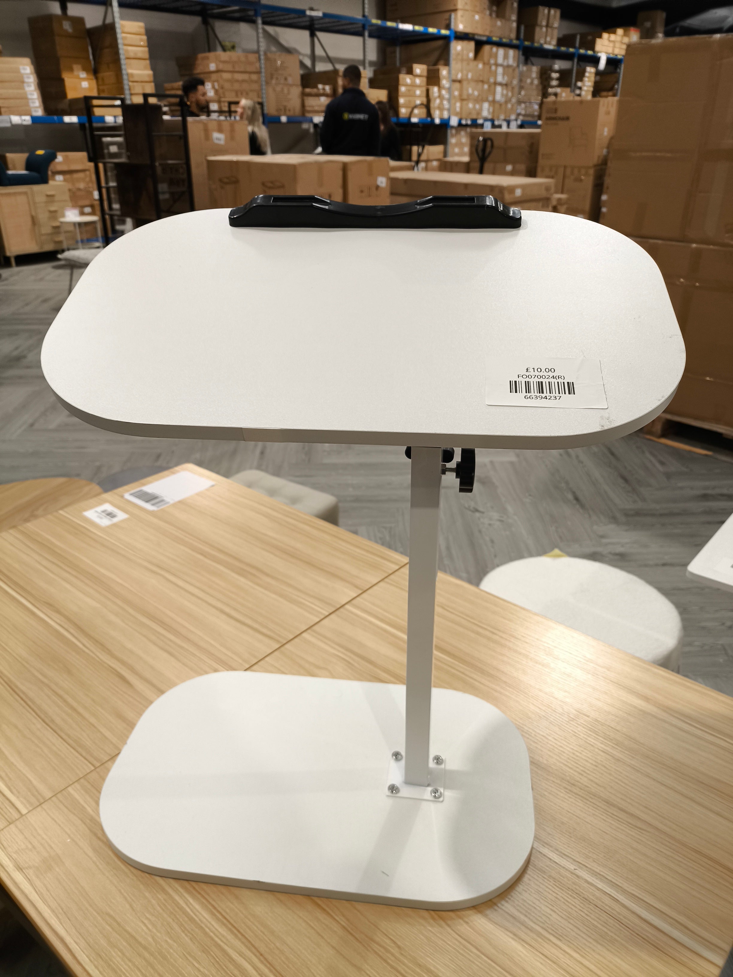 Height Adjustment C Shaped Side Table