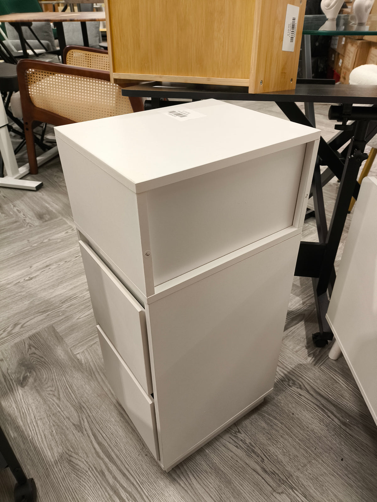3 Tier Bedside table with 2 Drawers