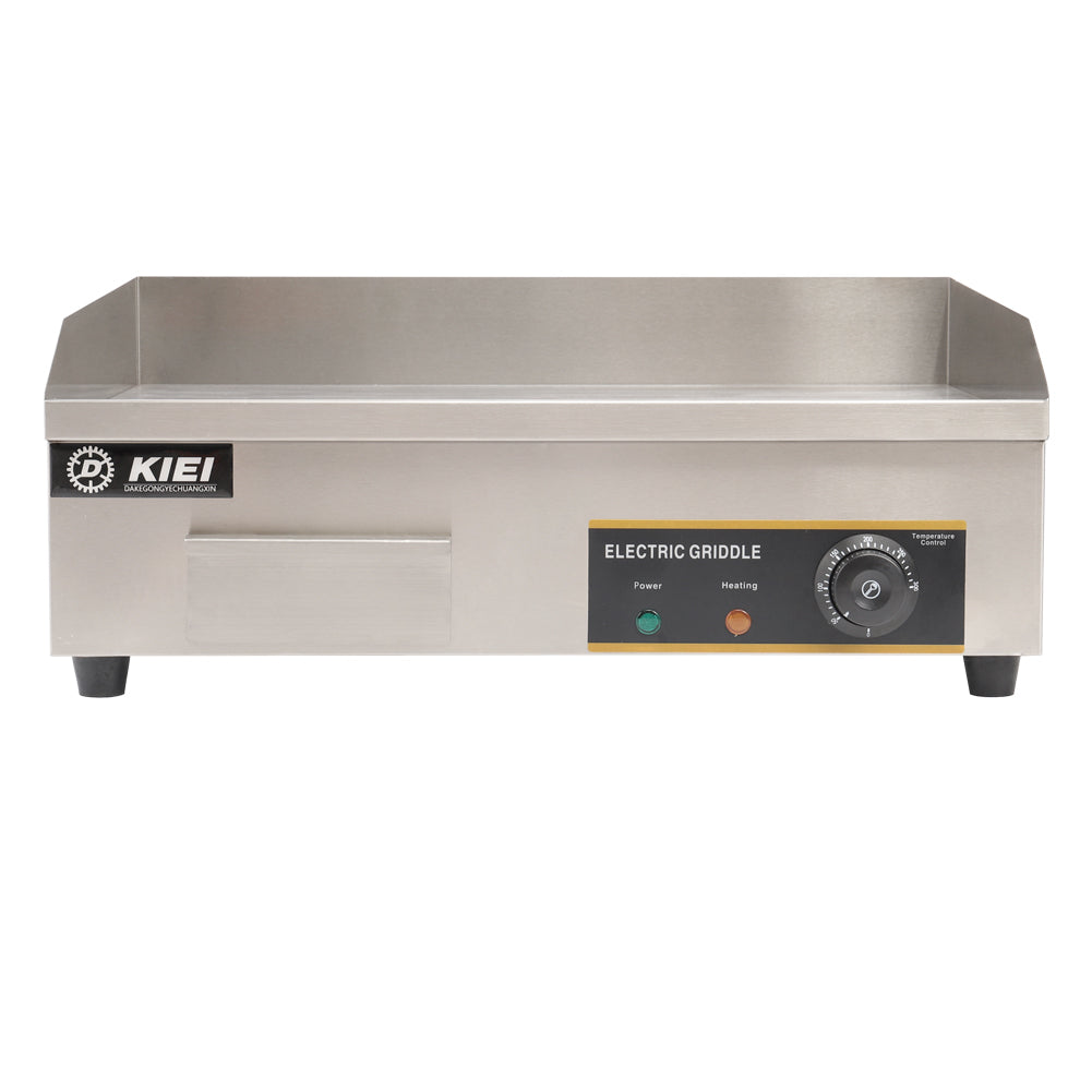 2.9KW Stainless Steel Electric Griddle with Flat Countertop