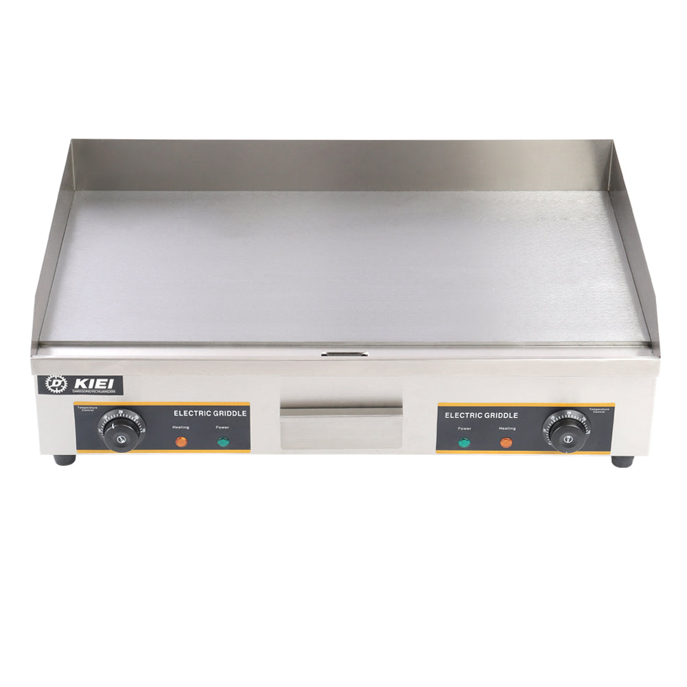 4.4KW Stainless Steel Electric Griddle with Flat Countertop