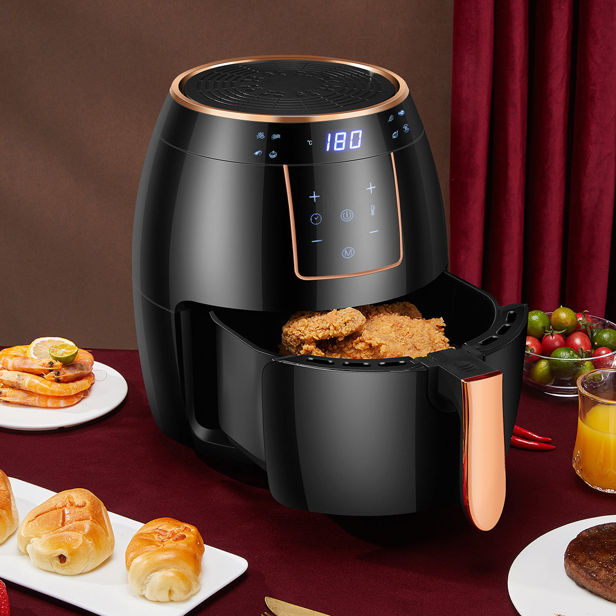 5.5L Air Fryer with Digital Touchscreen Control