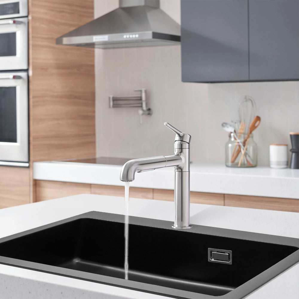 Quartz Undermount Kitchen Sink with Single Bowl