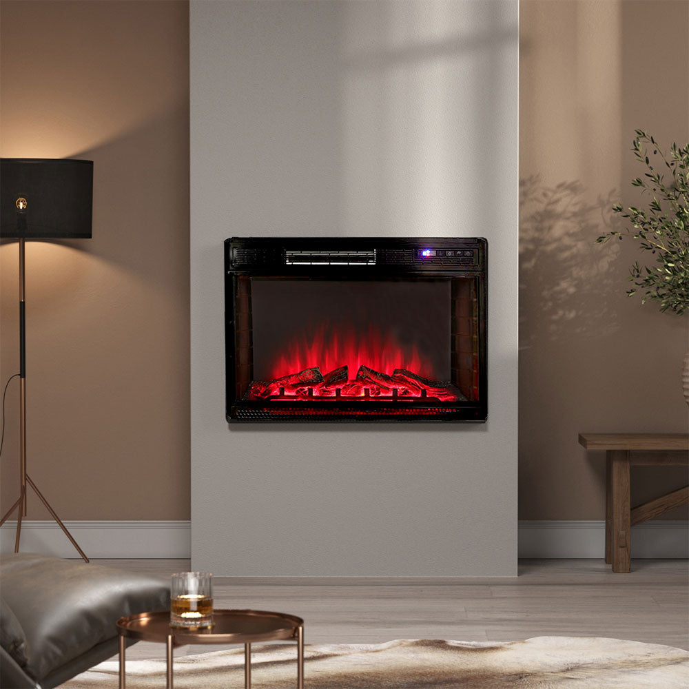 25 Inch Wall Mounted Electric Fireplace with Auto Safety Protection