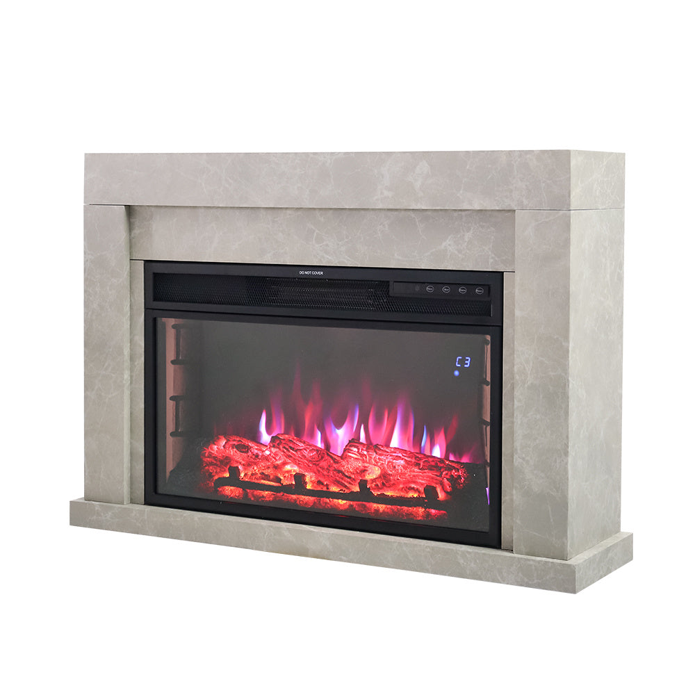 1KW / 2KW Rustic Electric Fireplace Mantel with Remote Control