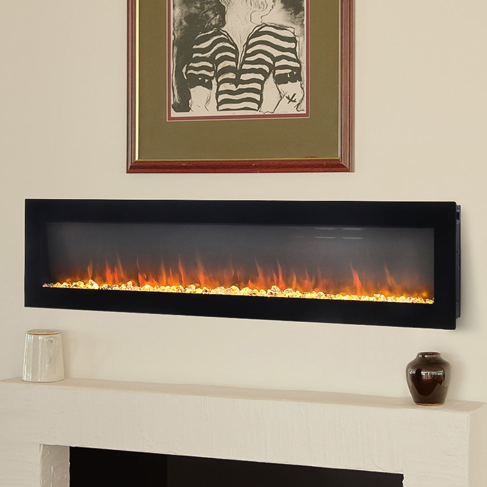 New 50/60 Inch Wall Mounted Freestanding Electric Fireplace